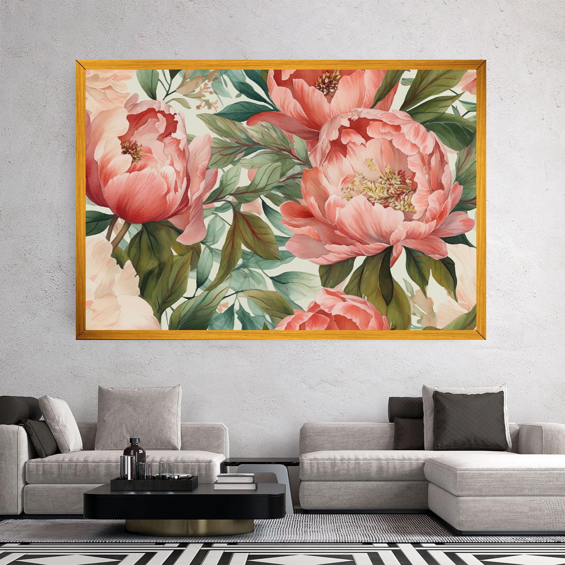 Light Red Peony mockup 2