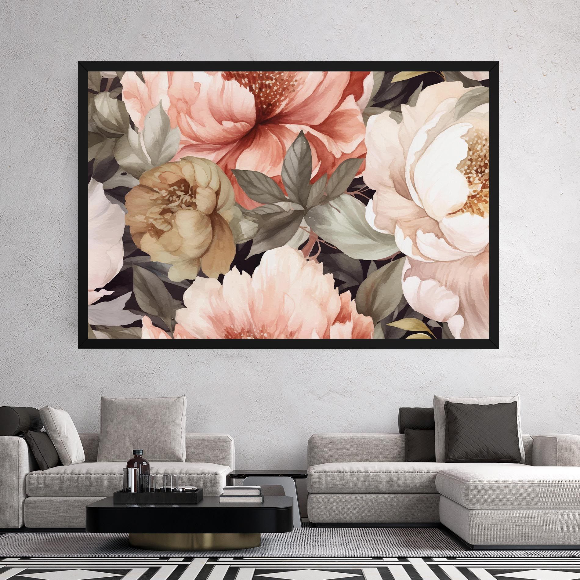 Cream Pink Peony mockup 2