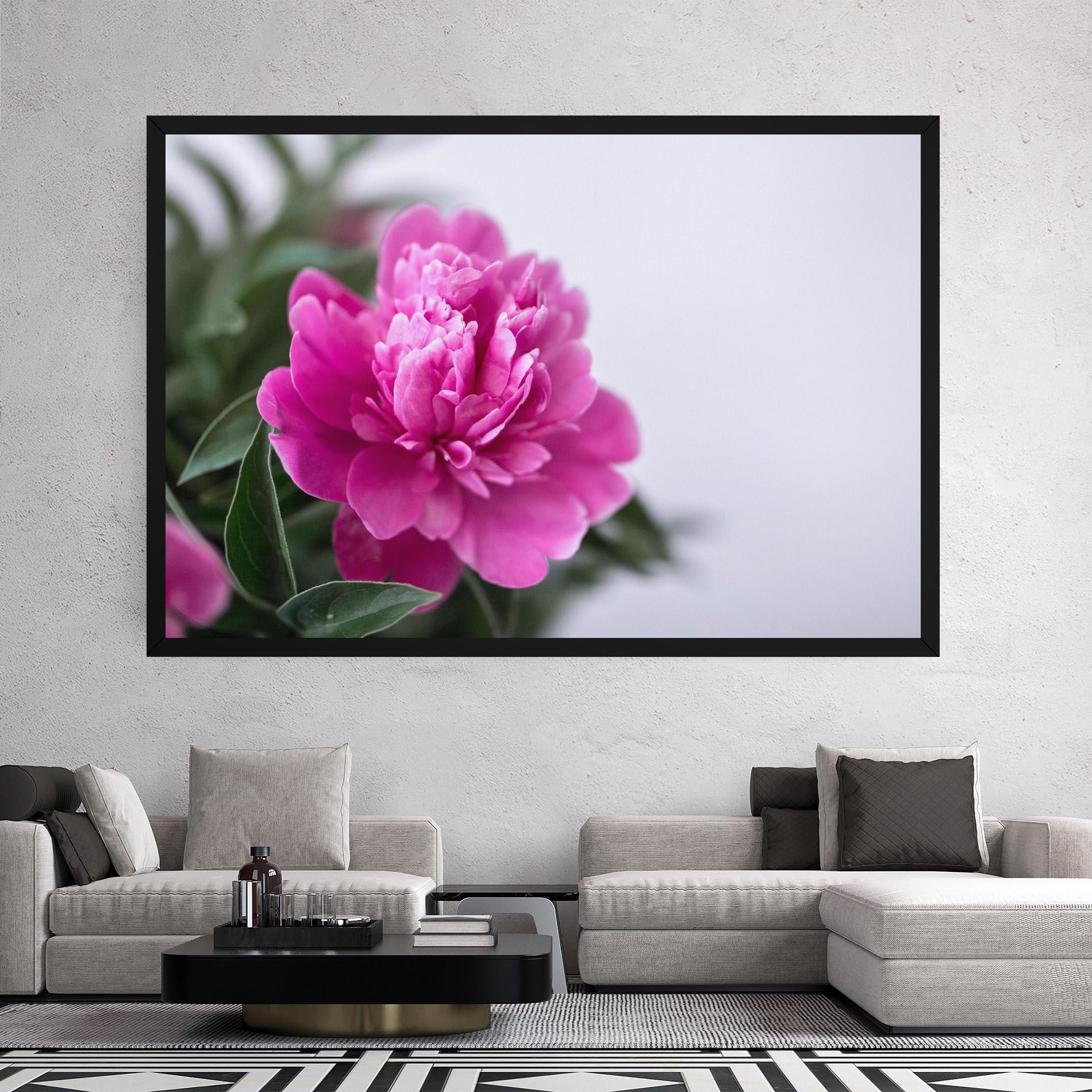 Vászonkép Dark Pink Peony mockup 2