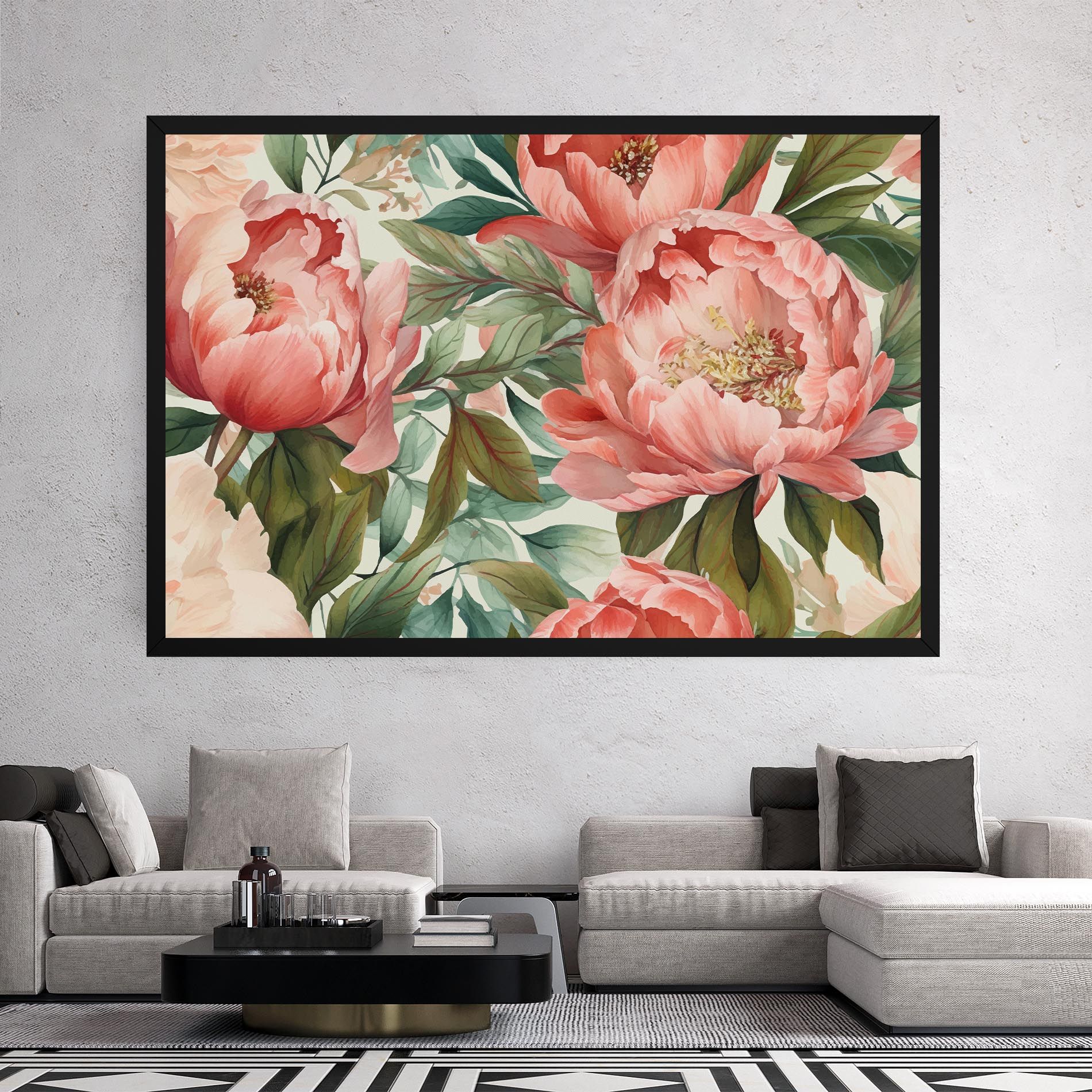 Light Red Peony mockup 2