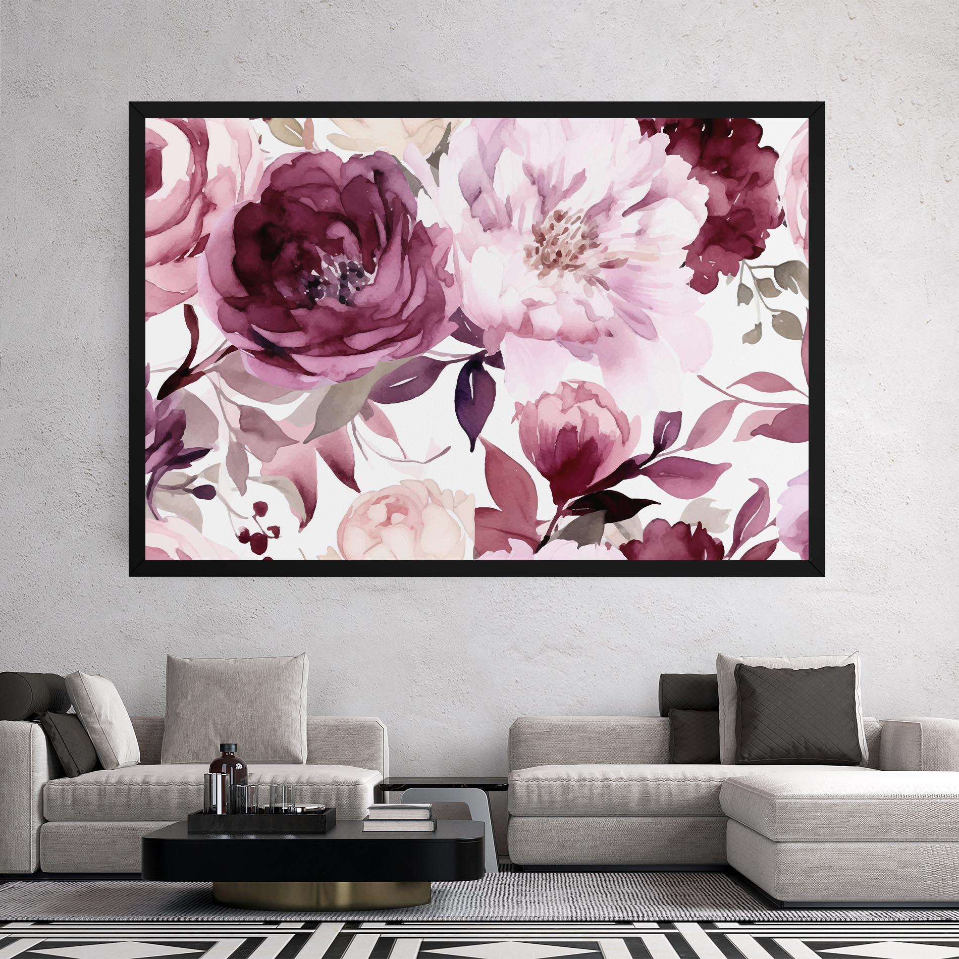 Vászonkép Peony Pink Purple mockup 2