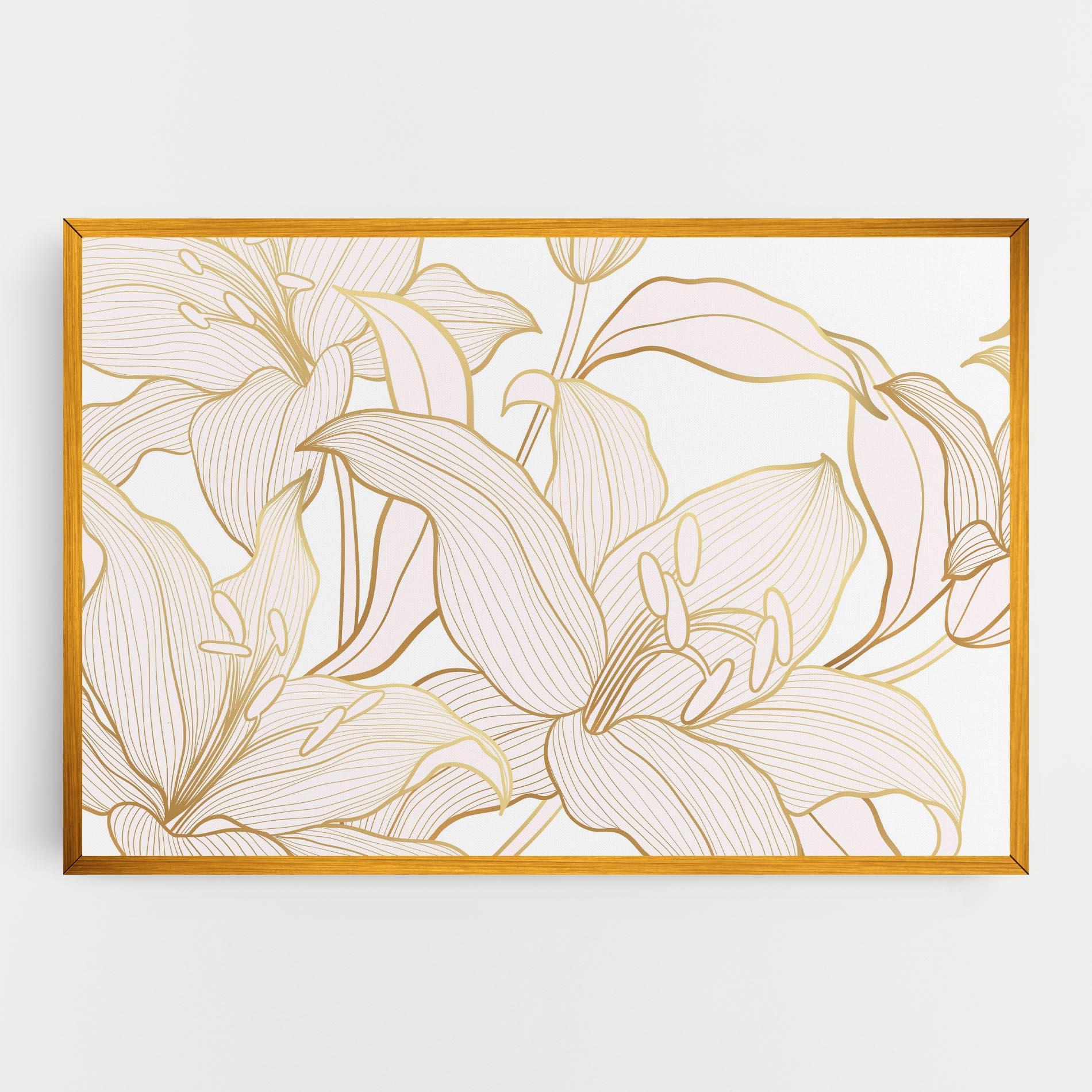 Vászonkép Gold Lily mockup 0