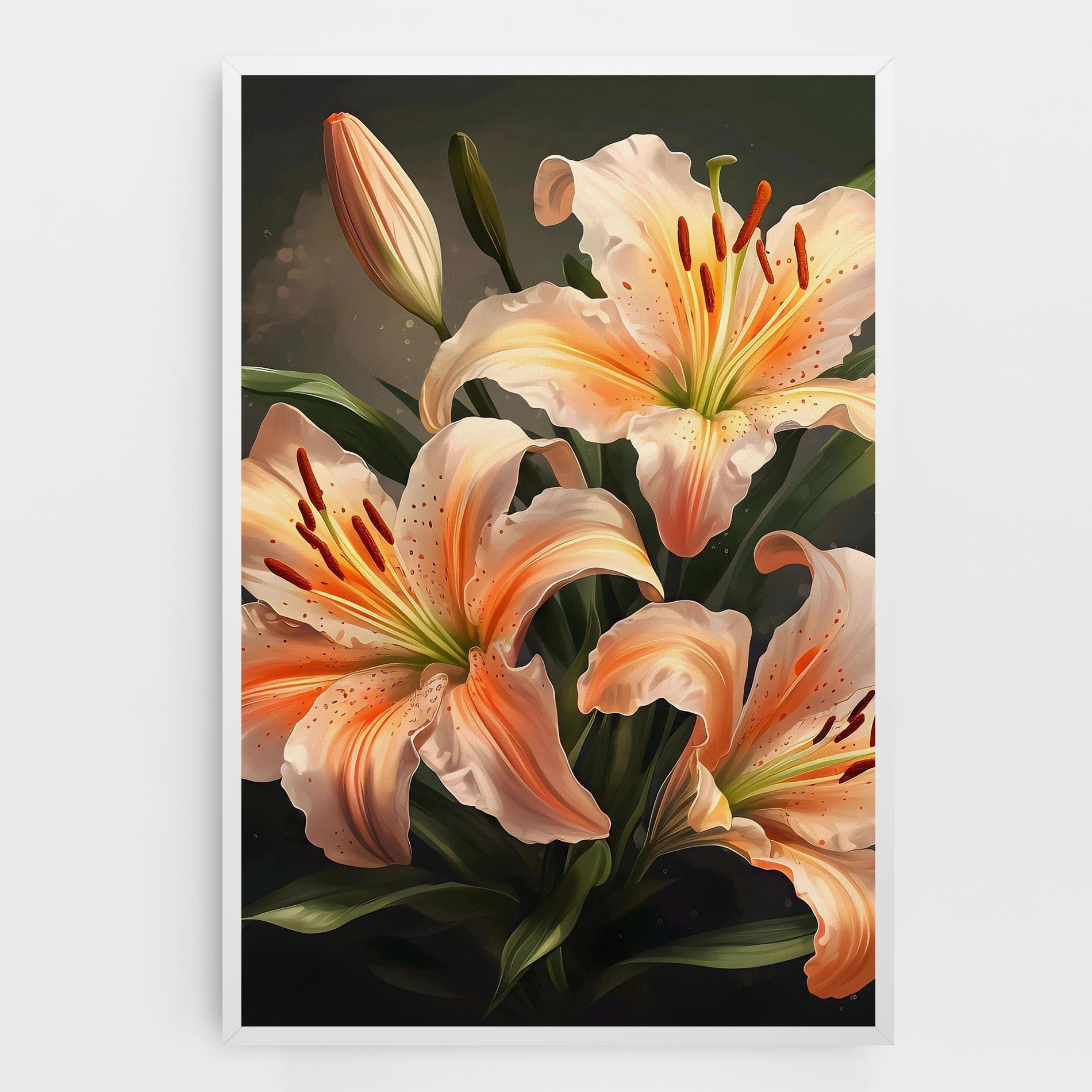 Vászonkép Light Orange Lily mockup 0