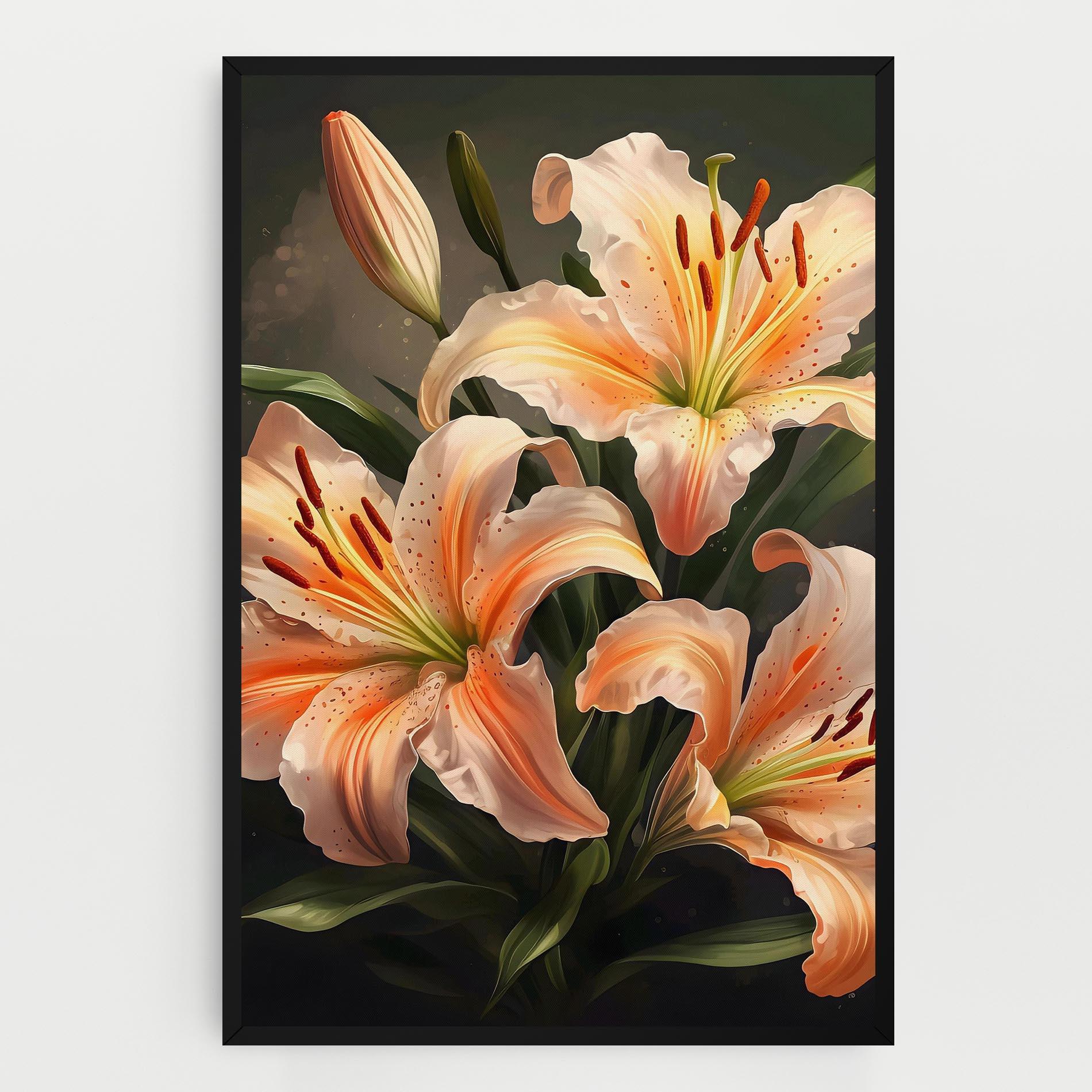 Vászonkép Light Orange Lily mockup 0