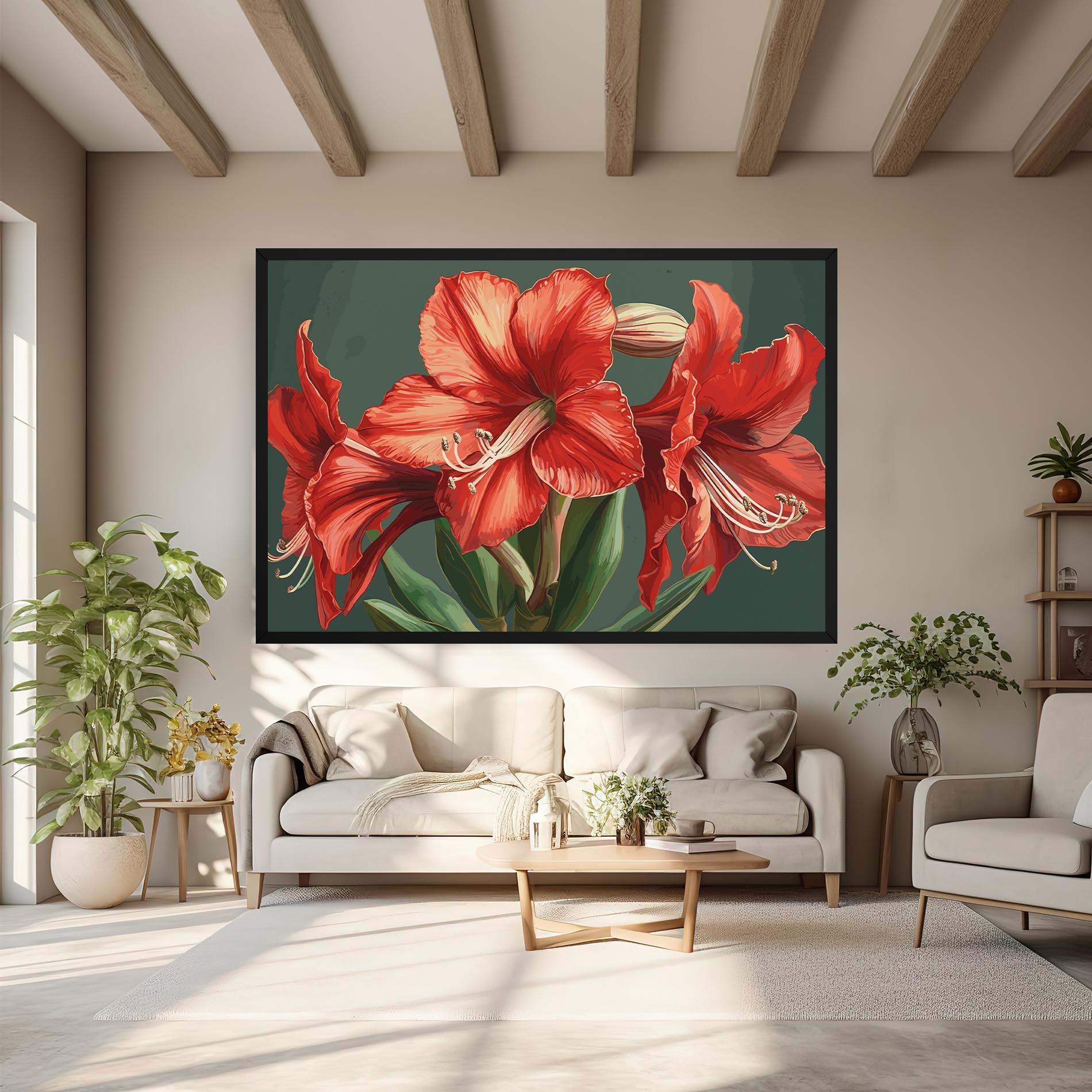 Vászonkép Lily Orange Art mockup 6