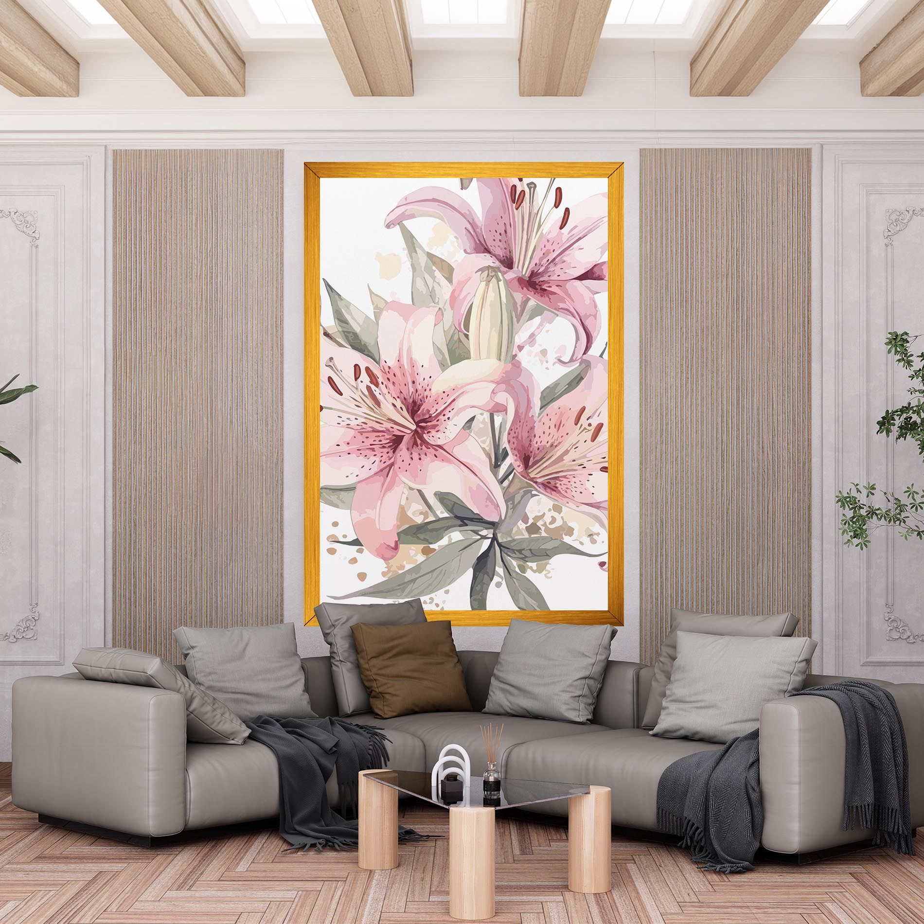 Light Pink Lily Art mockup 6