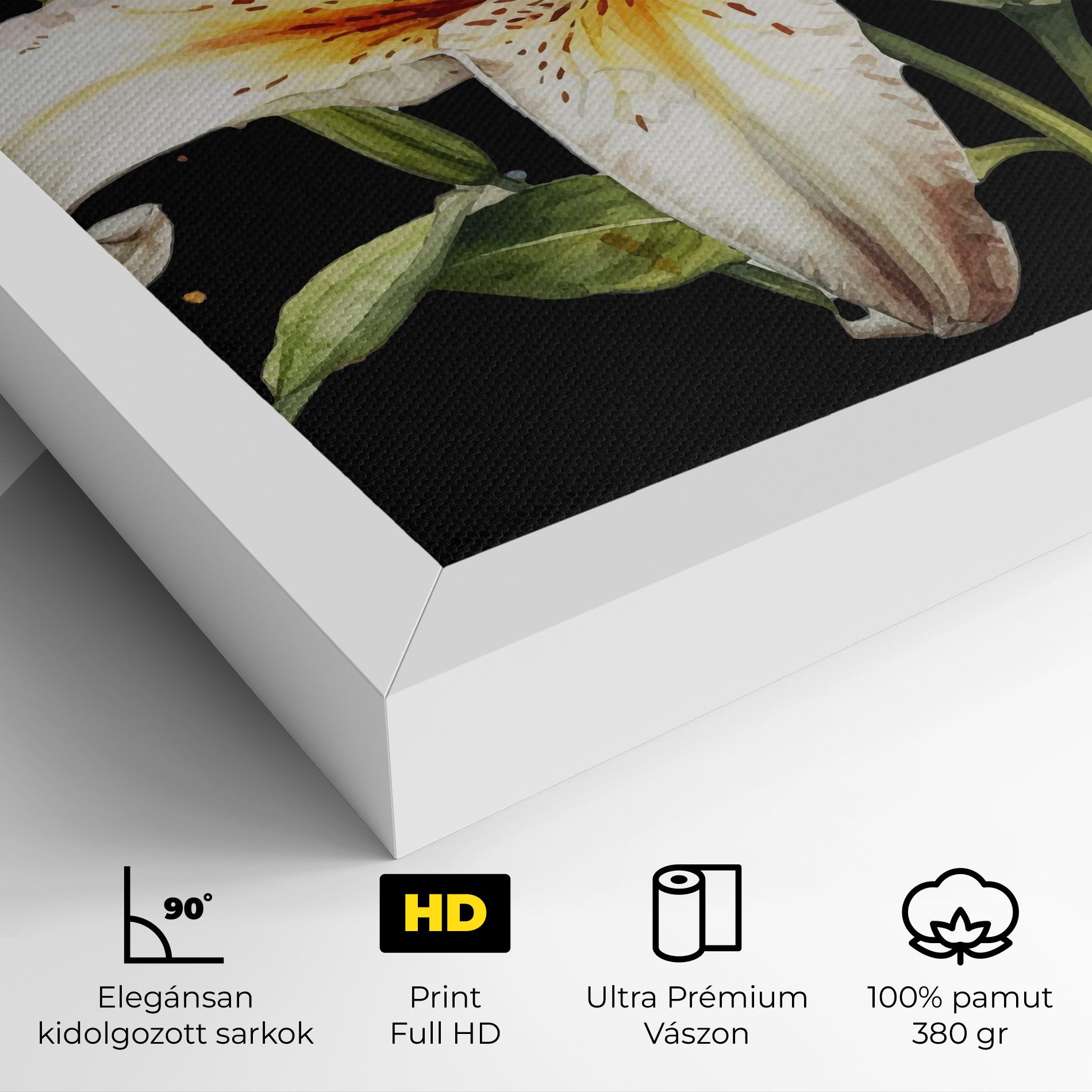 Beautiful White Lily mockup 4