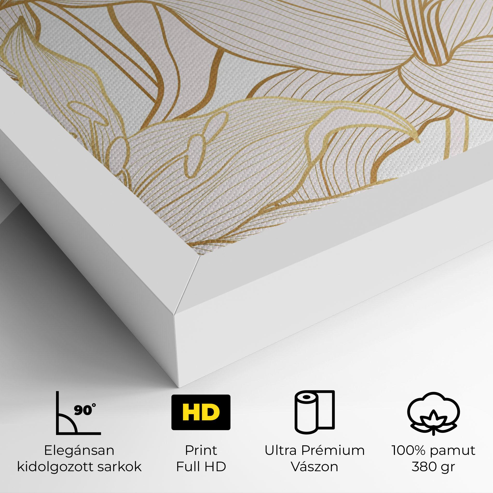Vászonkép Gold Lily mockup 4