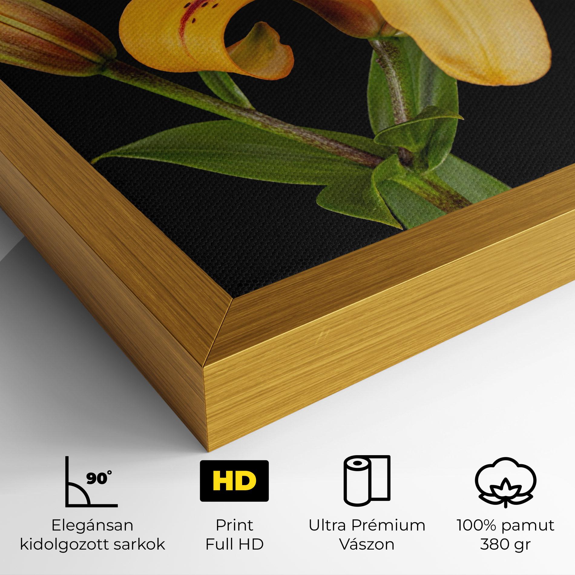 Vászonkép Beautiful Yellow Lily mockup 4