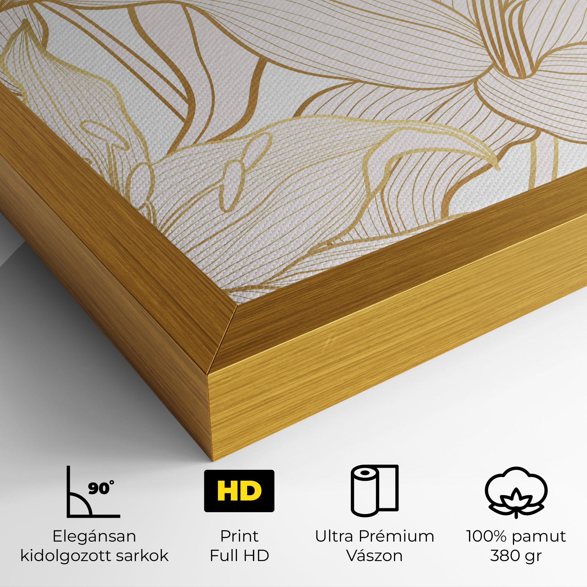 Vászonkép Gold Lily mockup 4