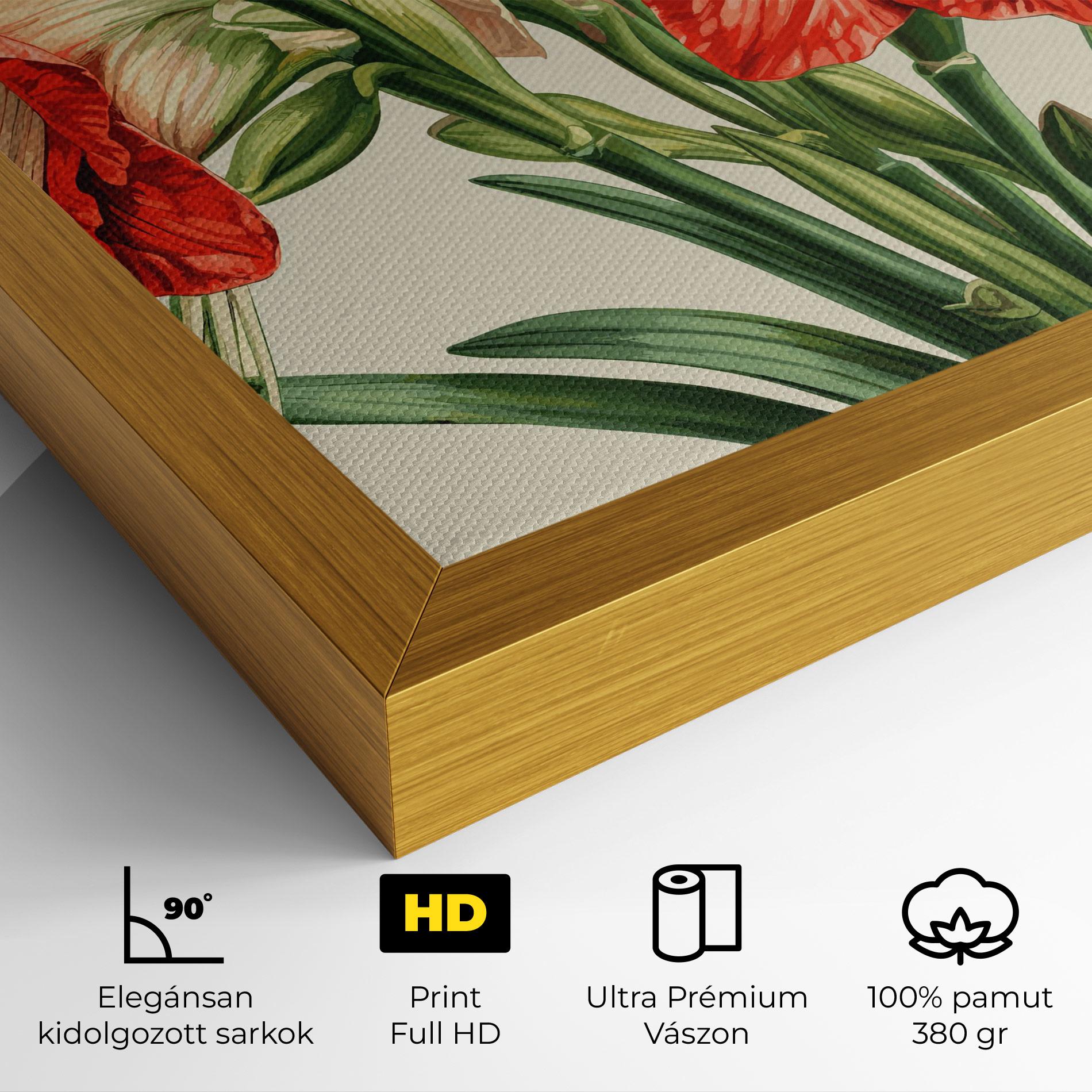 Vászonkép Orange Cream Lily mockup 4