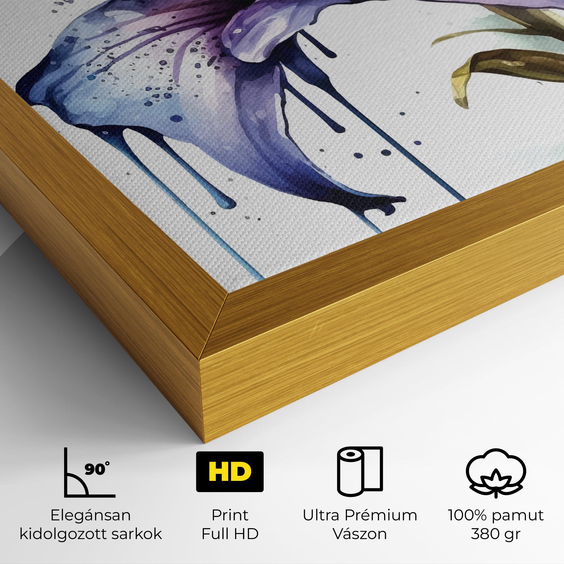 Vászonkép Purple Orange Lily mockup 4