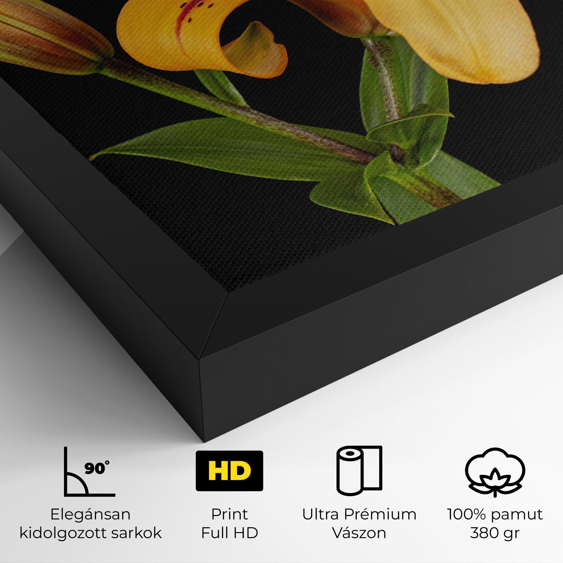 Vászonkép Beautiful Yellow Lily mockup 4