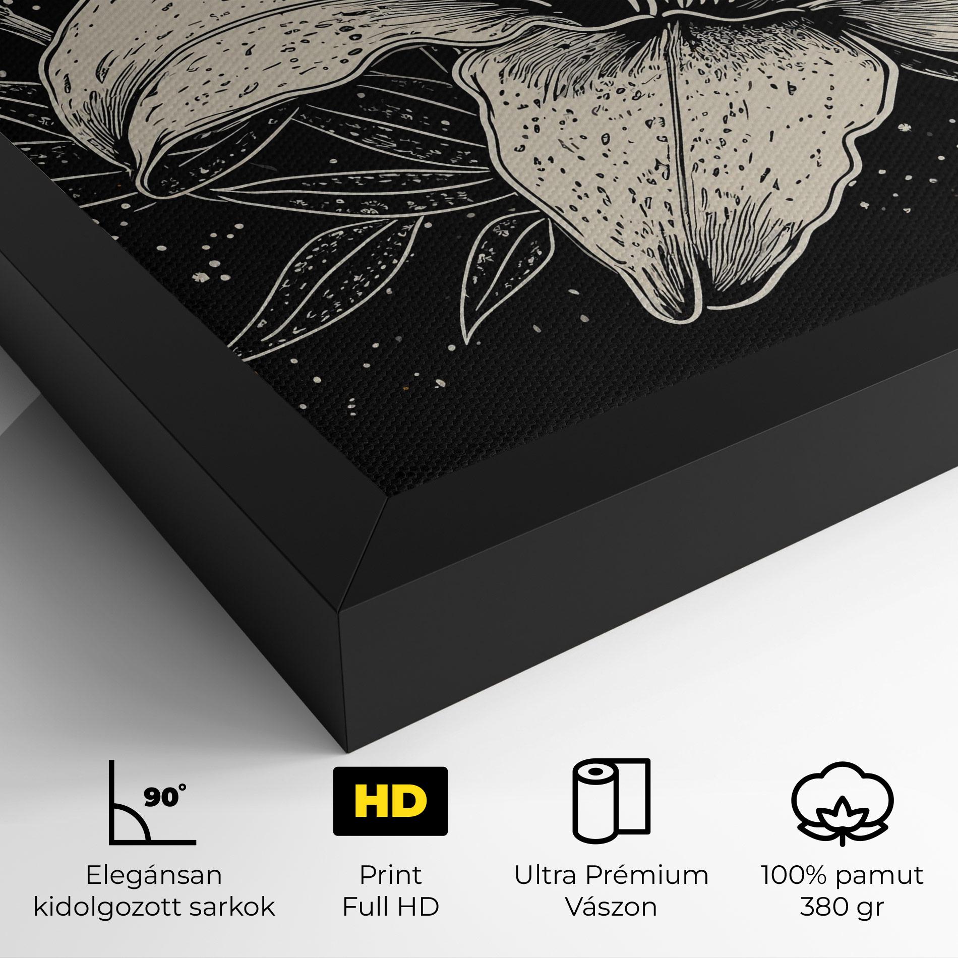 Vászonkép Cream Black Lily mockup 4