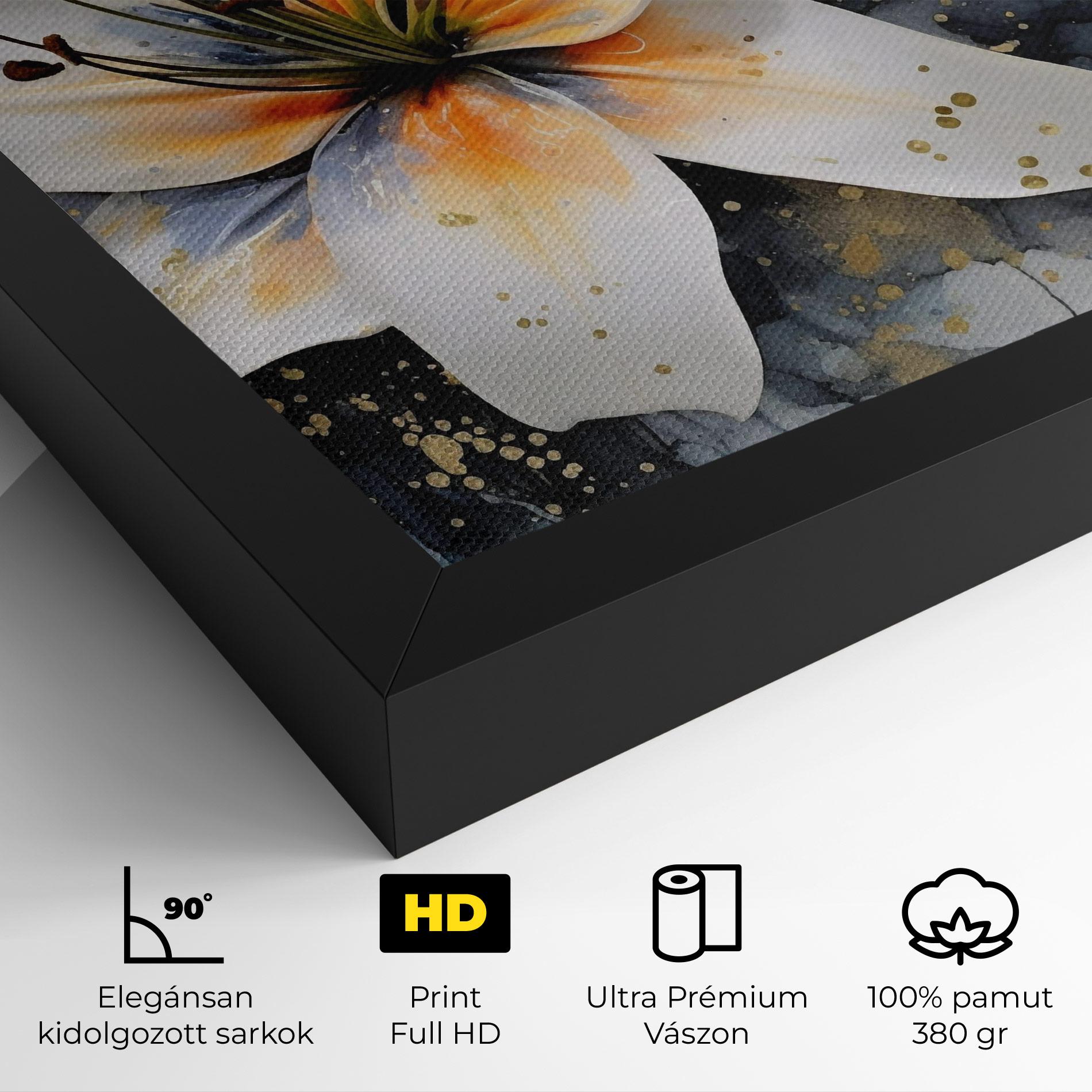 Vászonkép Lily With Orange Painting mockup 4