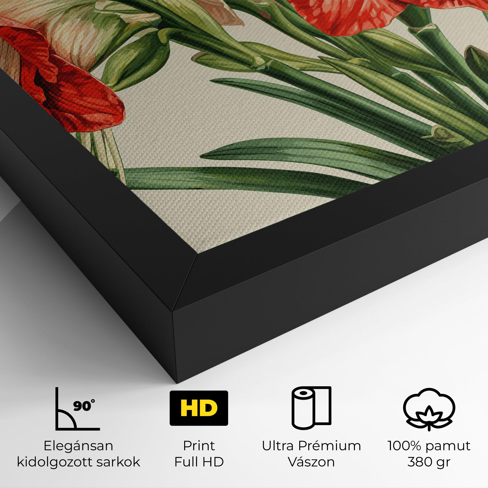 Vászonkép Orange Cream Lily mockup 4