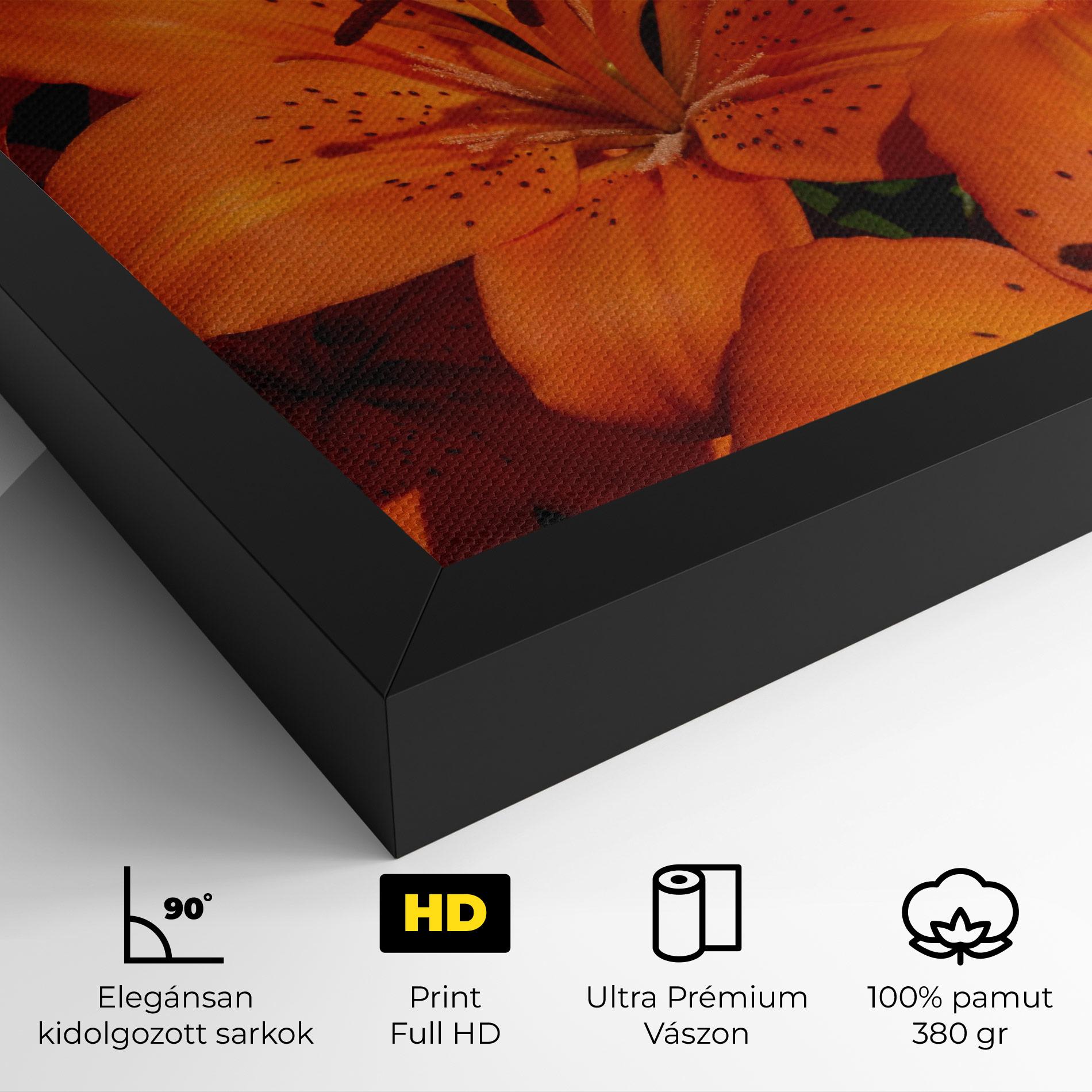 Vászonkép Orange Lily In The Sun mockup 4