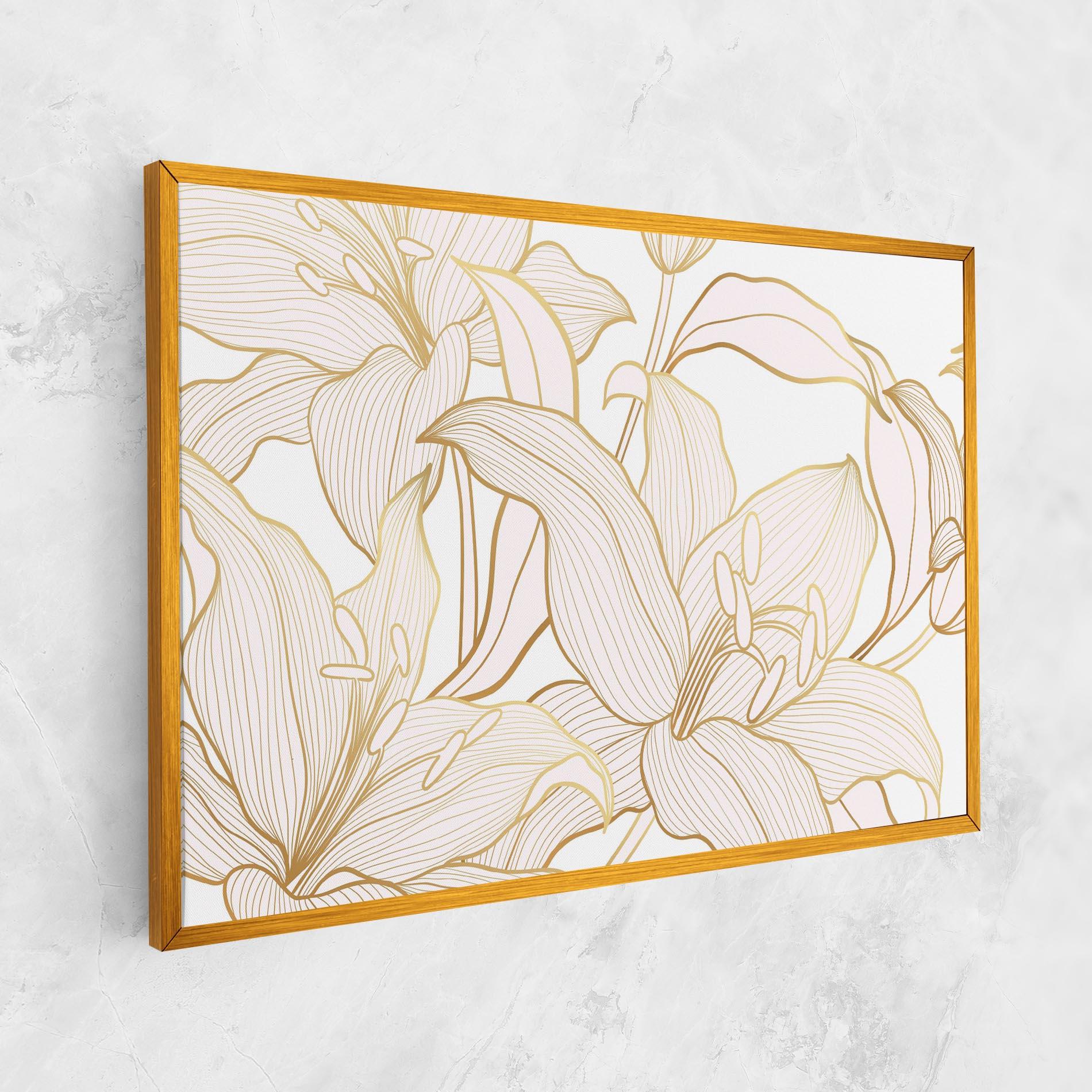 Vászonkép Gold Lily mockup 1