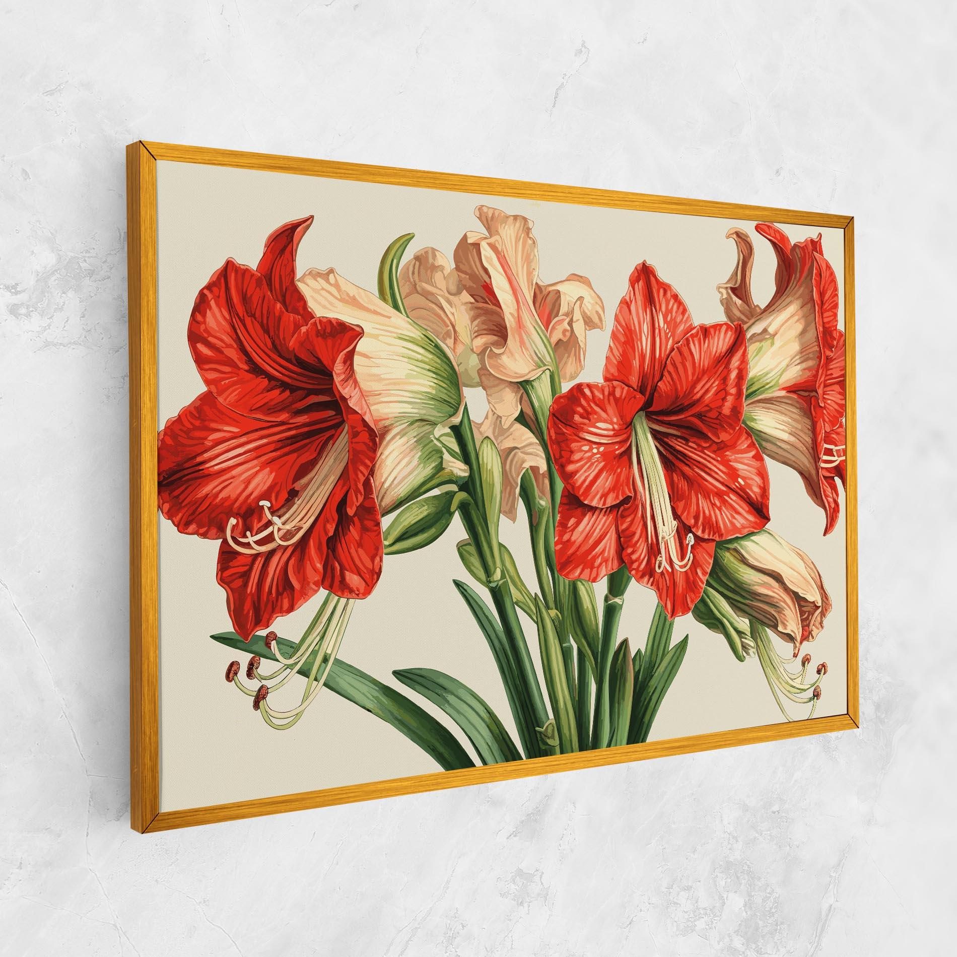 Vászonkép Orange Cream Lily mockup 1