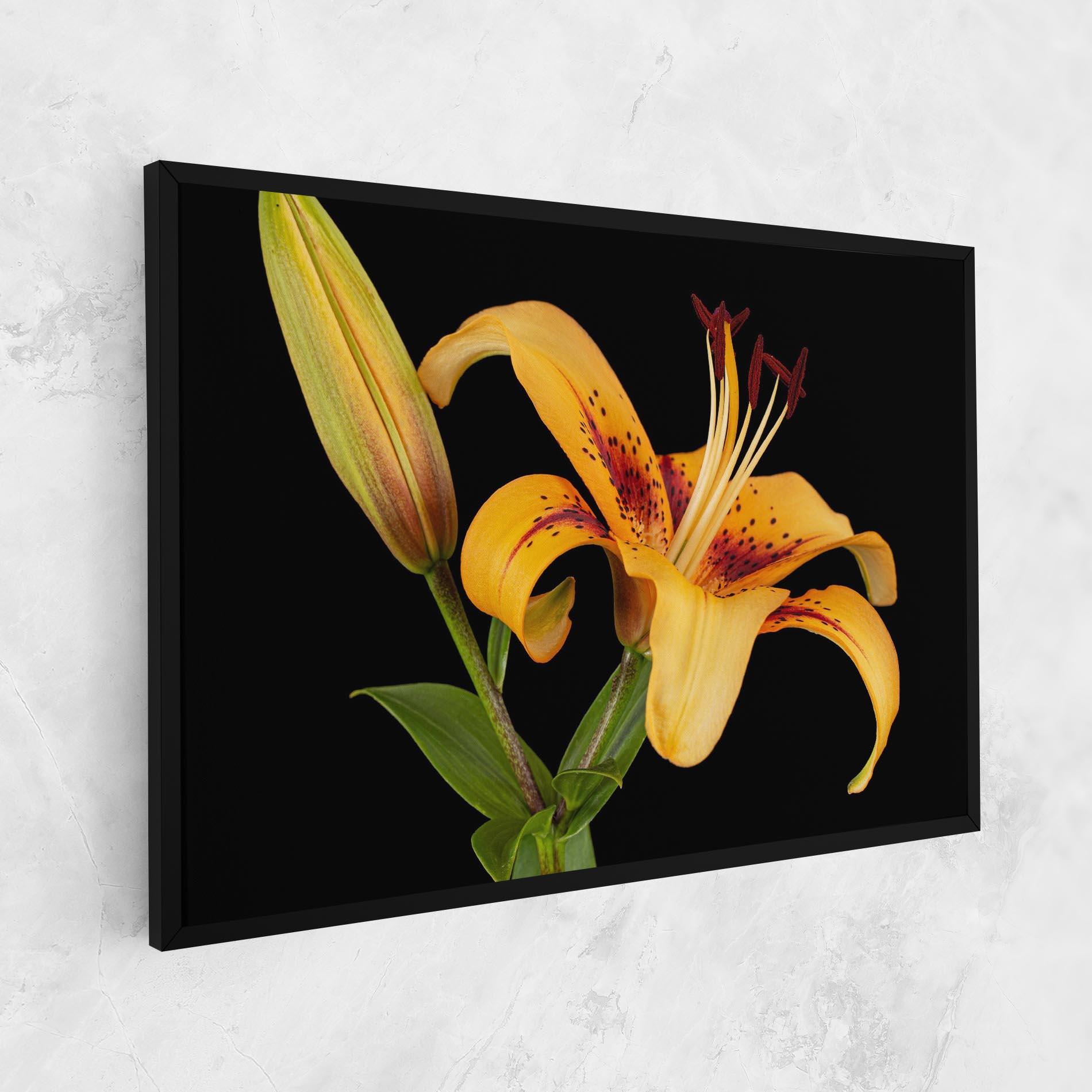 Vászonkép Beautiful Yellow Lily mockup 1