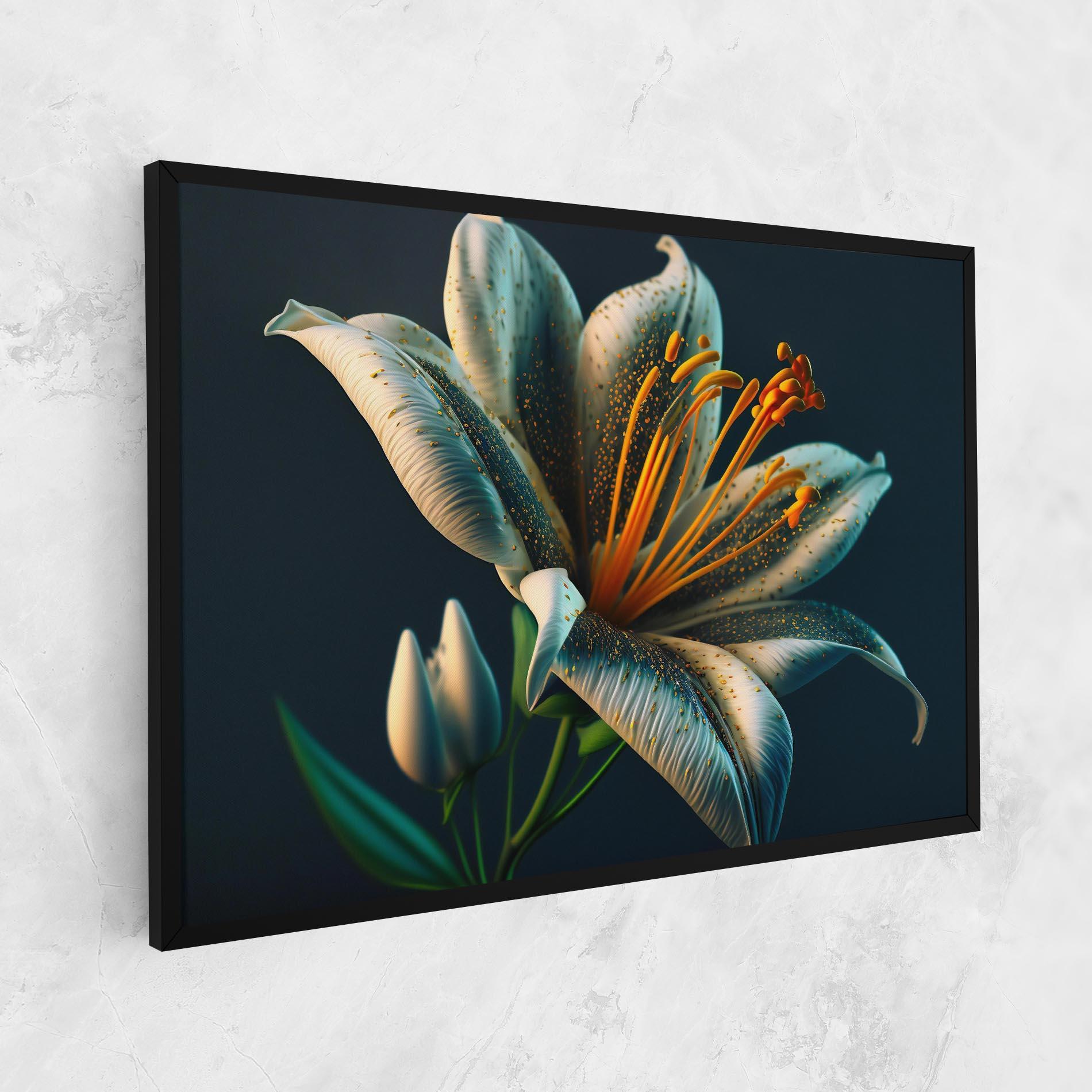Vászonkép Blue Grey Lily mockup 1