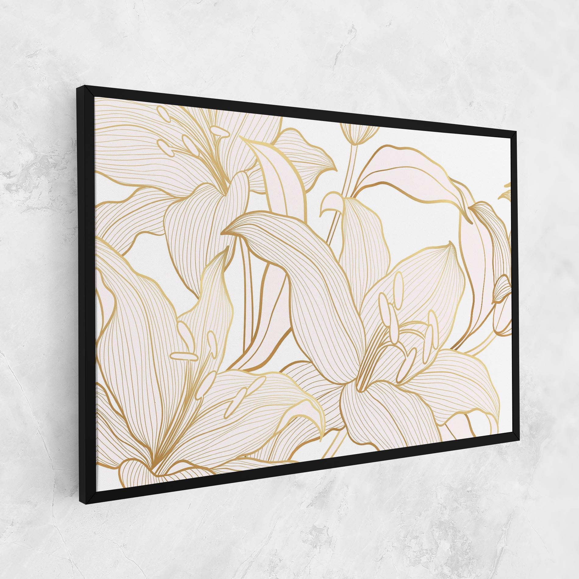 Vászonkép Gold Lily mockup 1