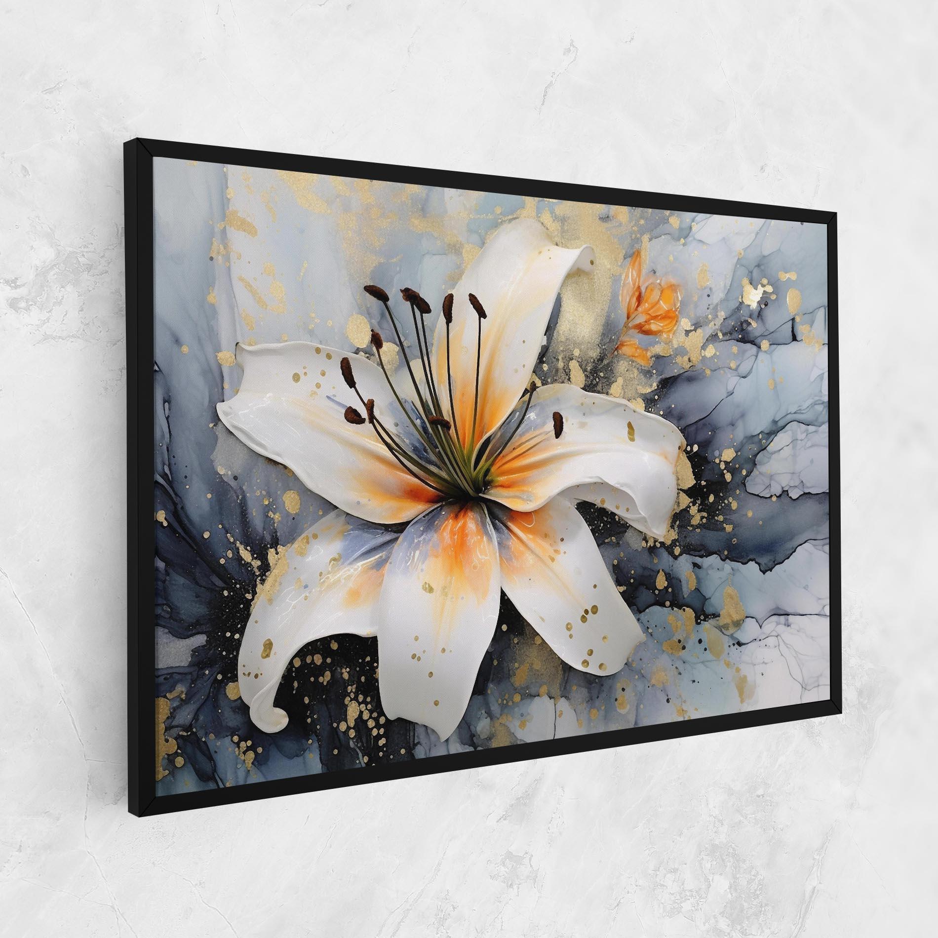 Vászonkép Lily With Orange Painting mockup 1