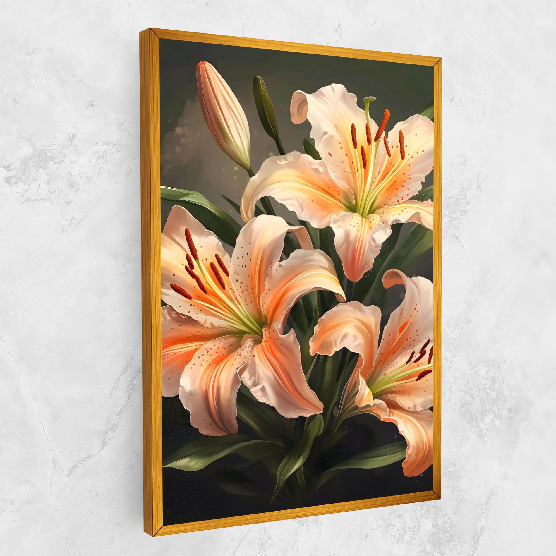 Vászonkép Light Orange Lily mockup 1