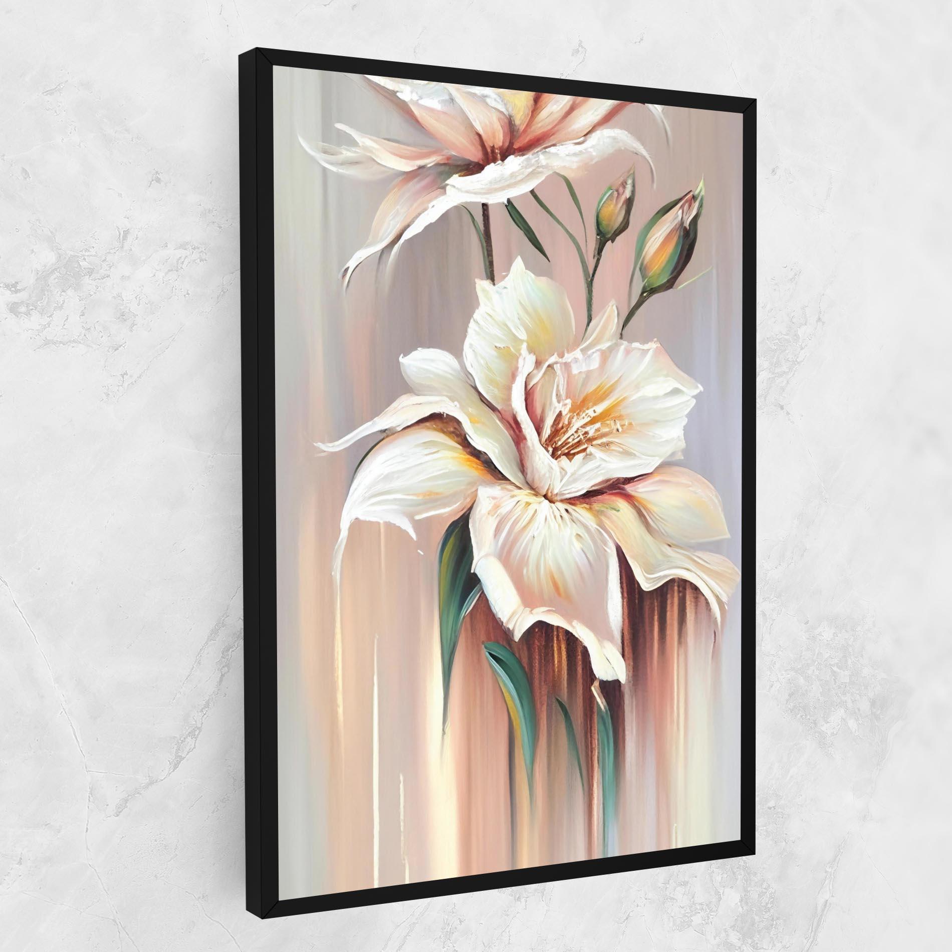 Vászonkép Abstract Lily Painting mockup 1