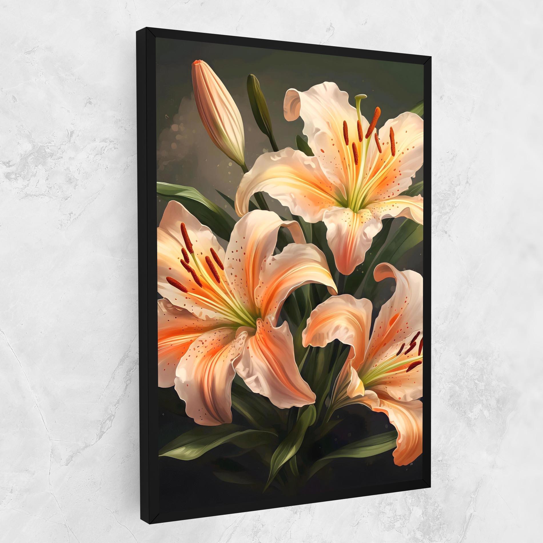 Vászonkép Light Orange Lily mockup 1