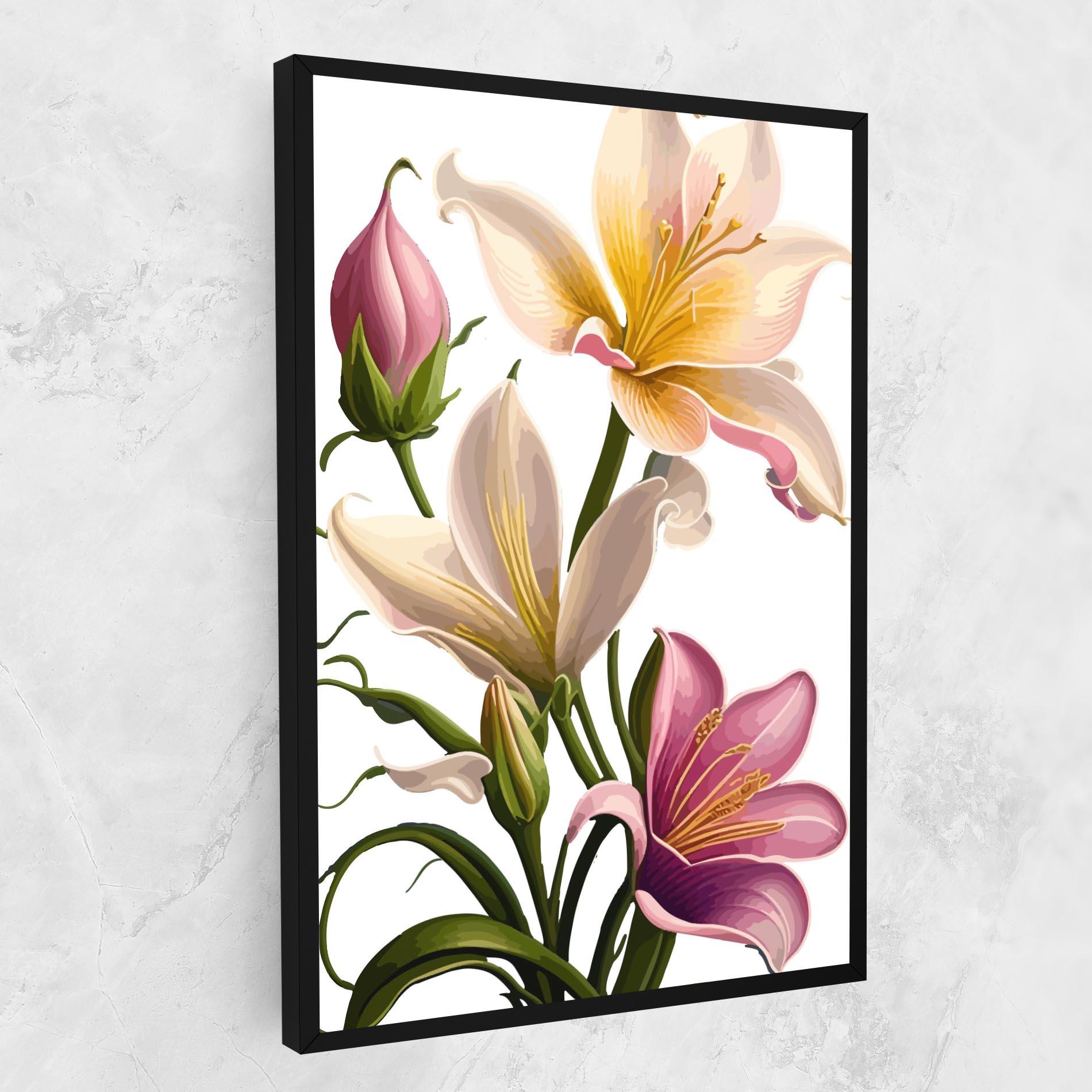 Vászonkép Purple White Lily mockup 1