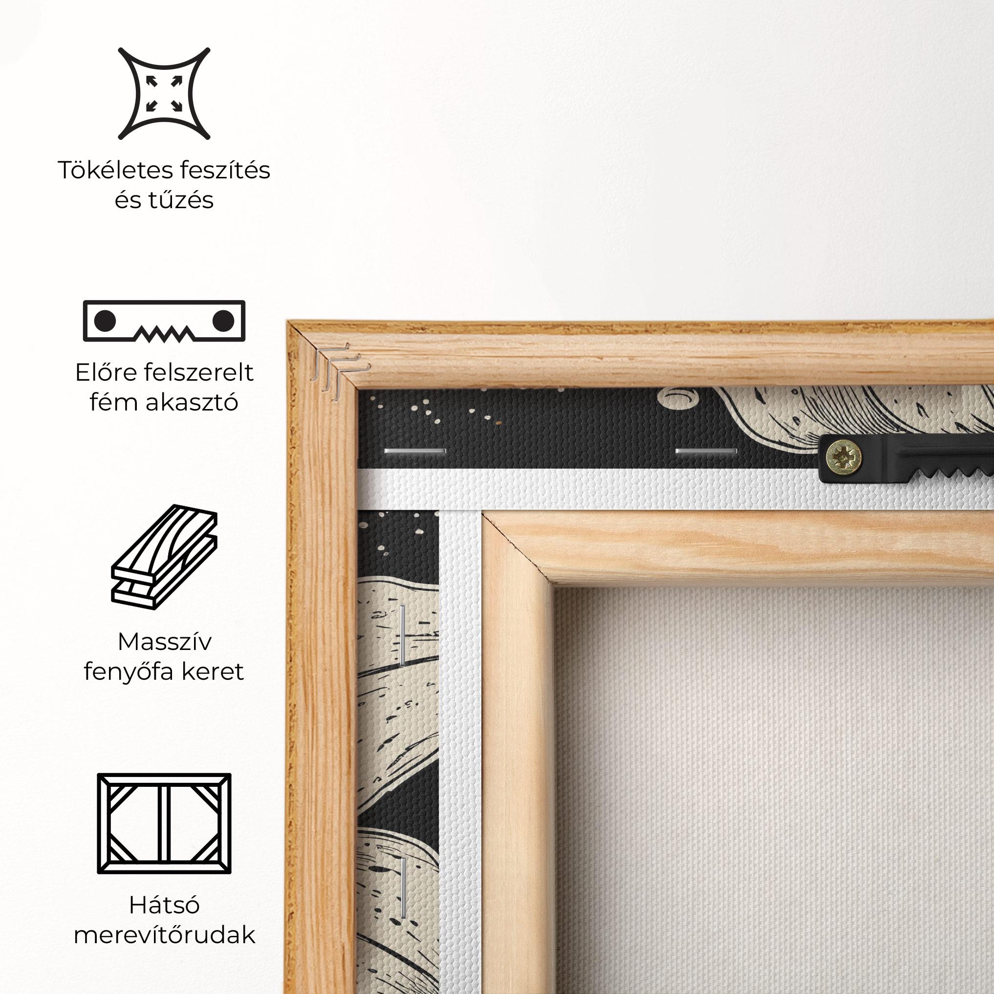 Vászonkép Cream Black Lily mockup 5