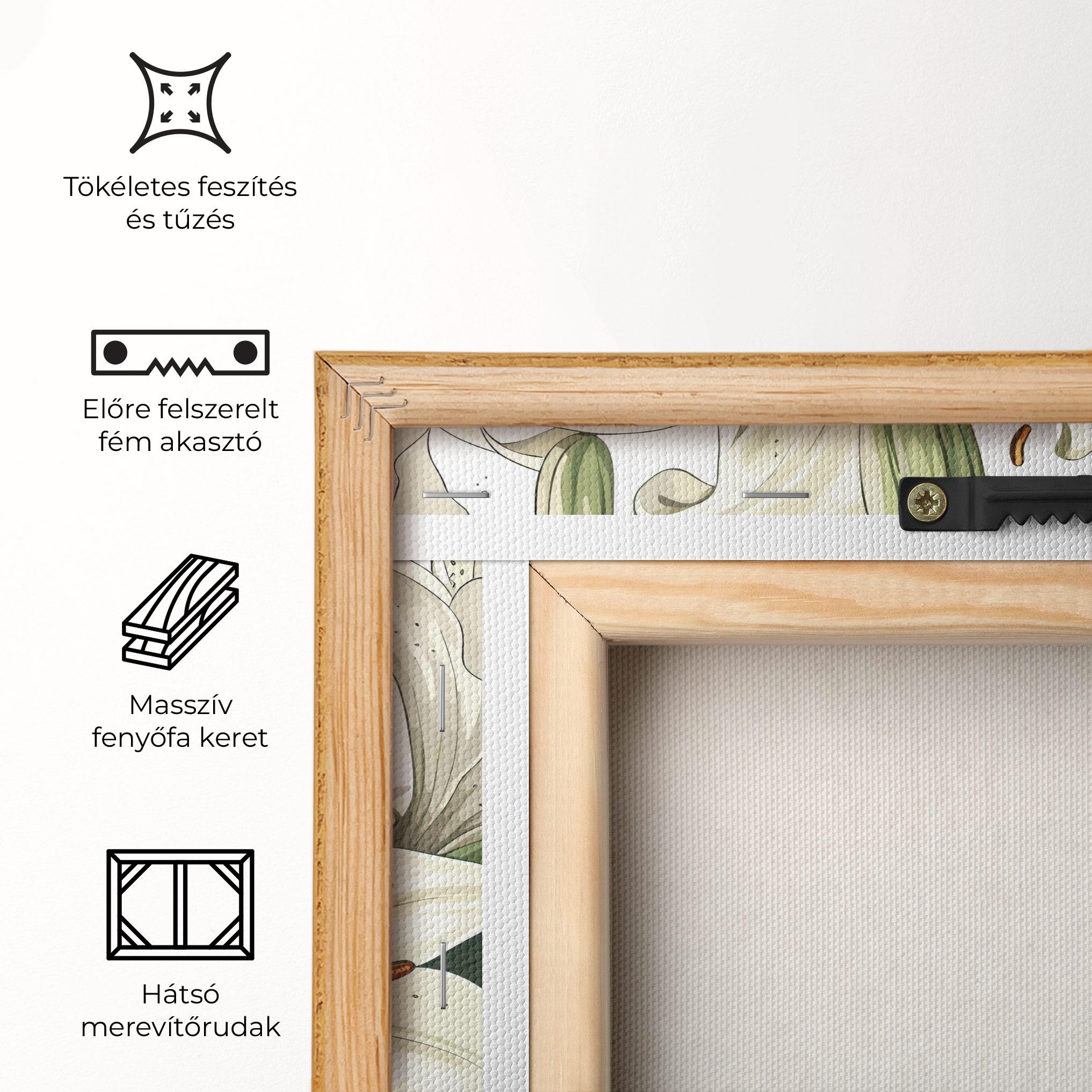 Vászonkép Grey White Lily mockup 5