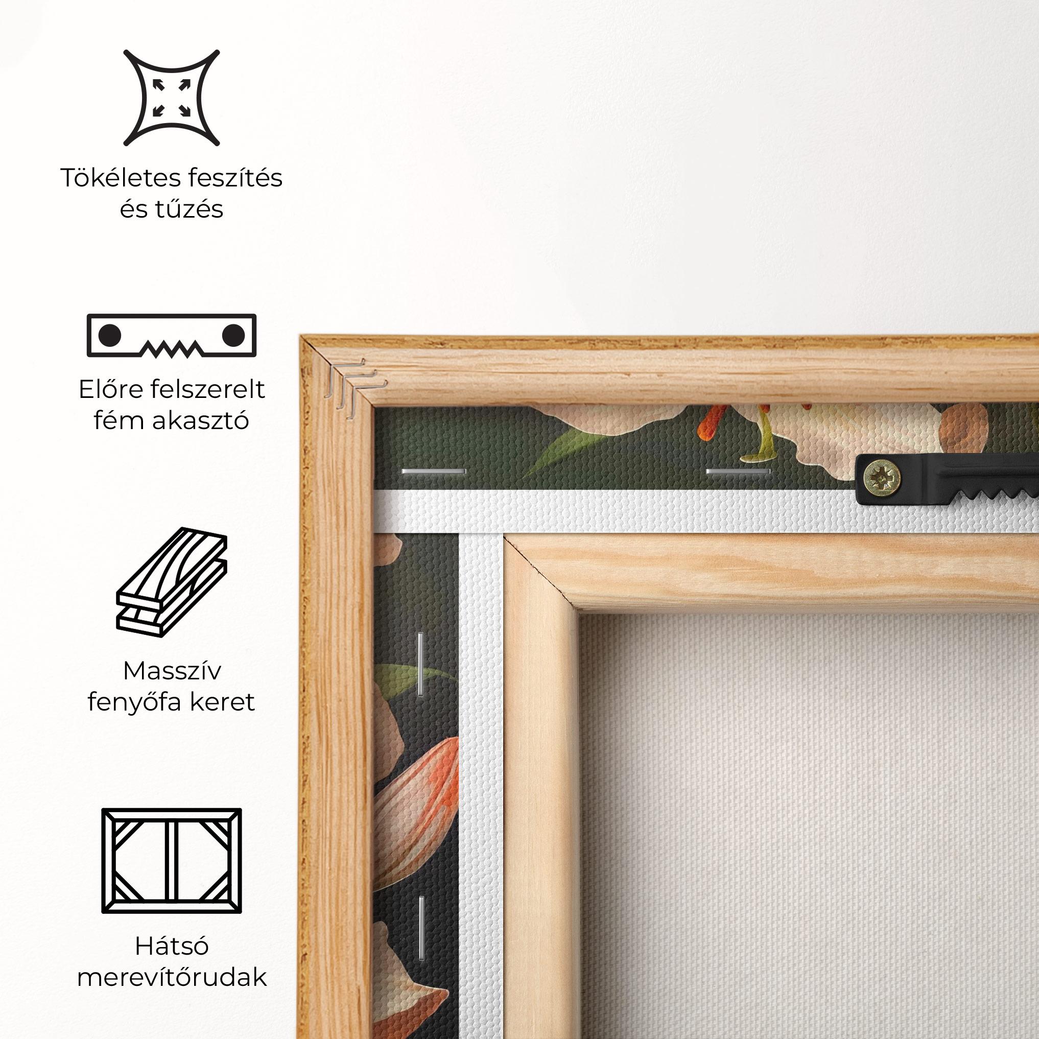 Vászonkép Light Orange Lily mockup 5