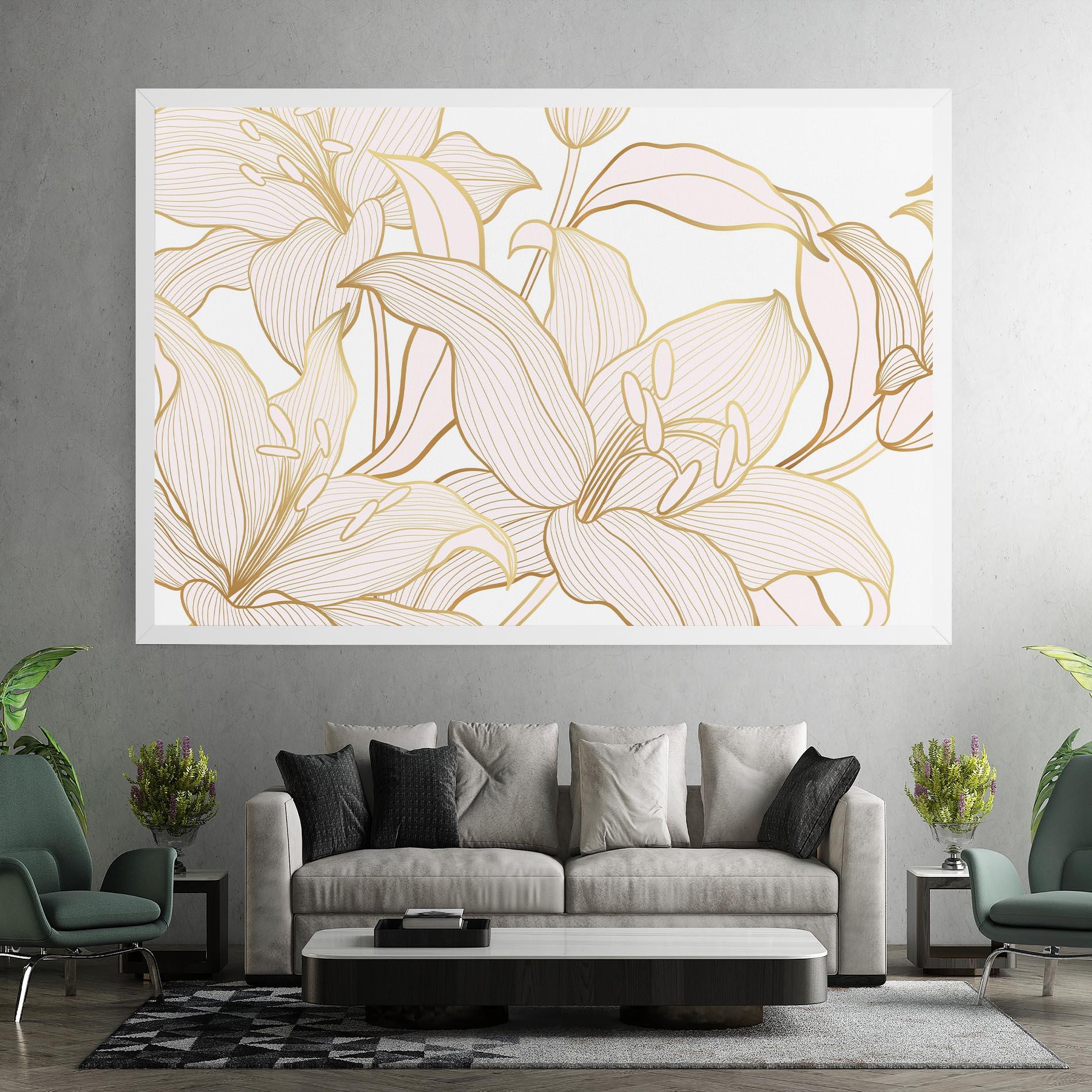 Vászonkép Gold Lily mockup 7