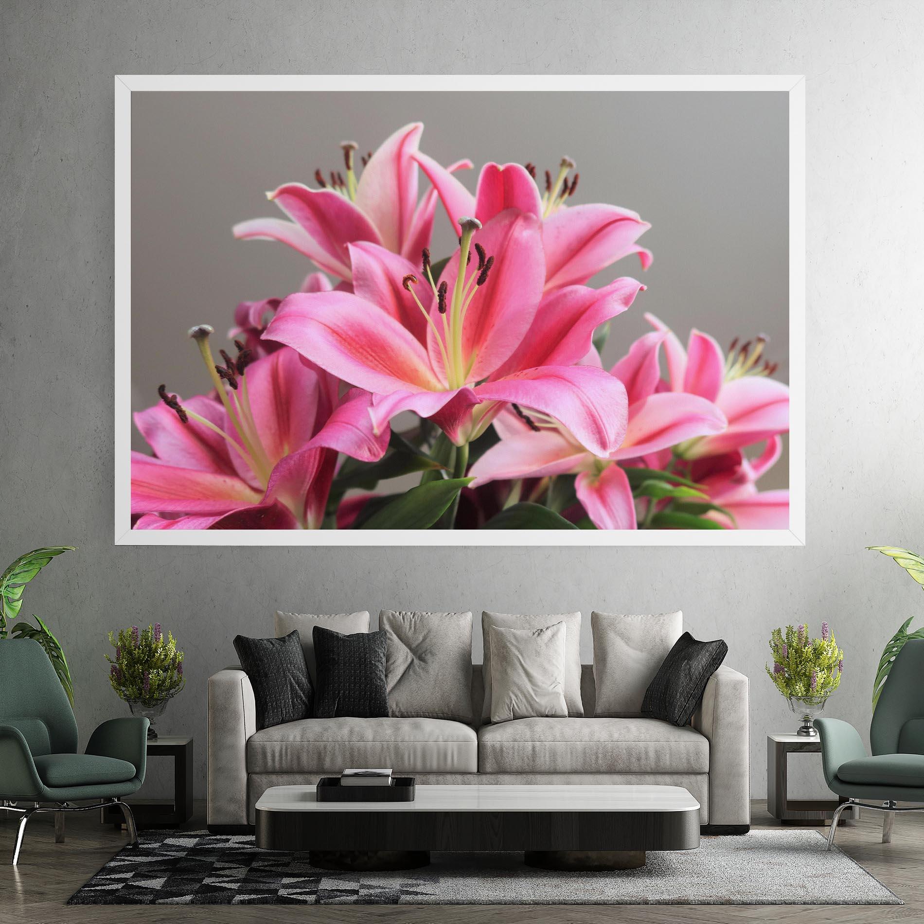 Vászonkép Light Pink Lily View mockup 7
