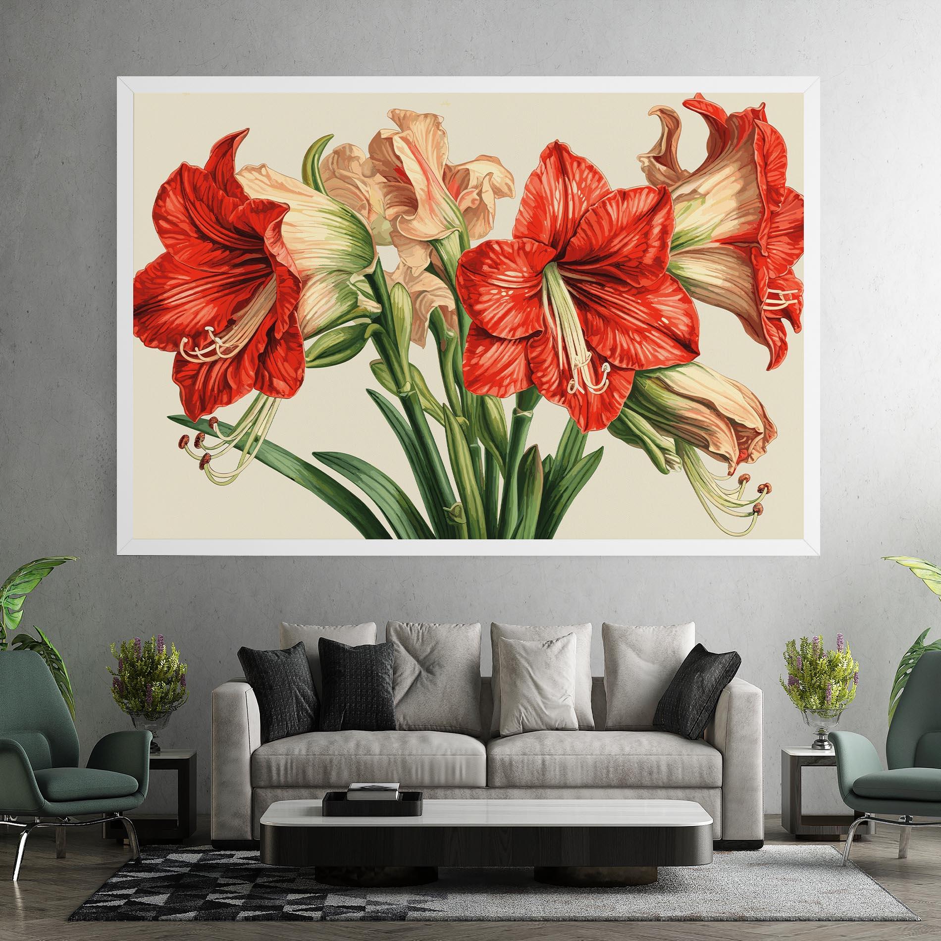 Vászonkép Orange Cream Lily mockup 7