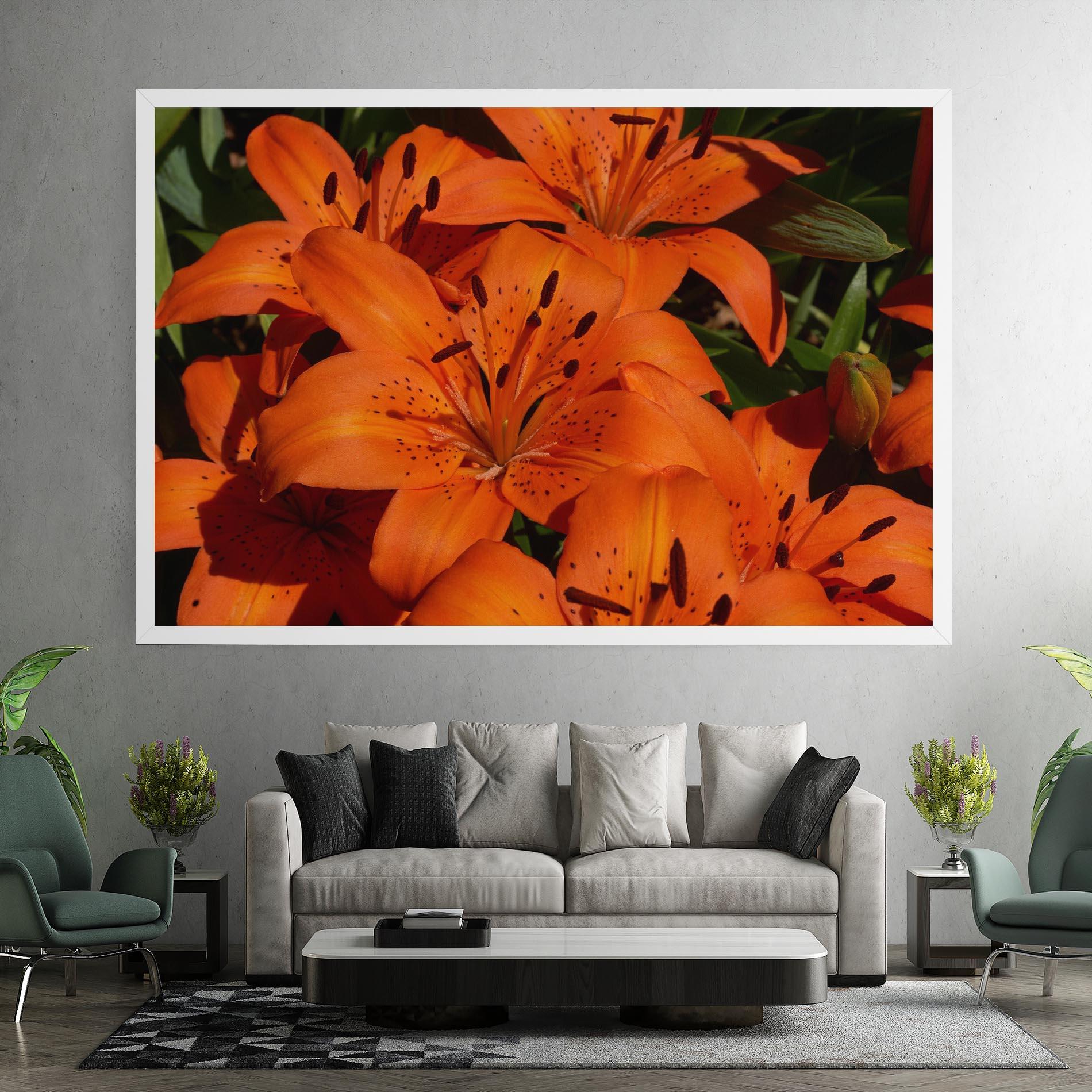 Vászonkép Orange Lily In The Sun mockup 7