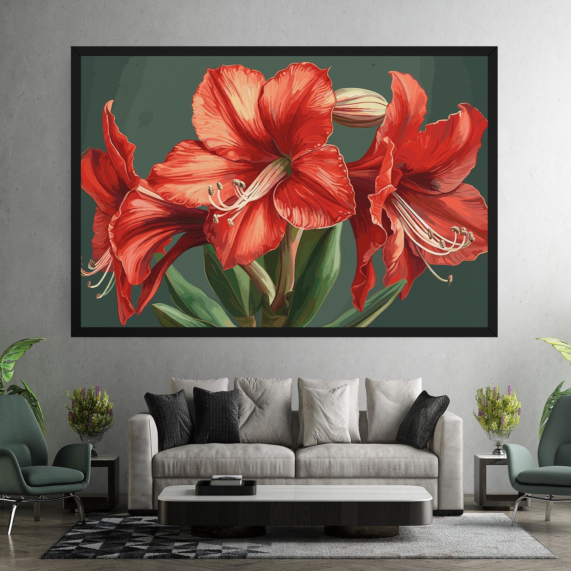 Vászonkép Lily Orange Art mockup 7