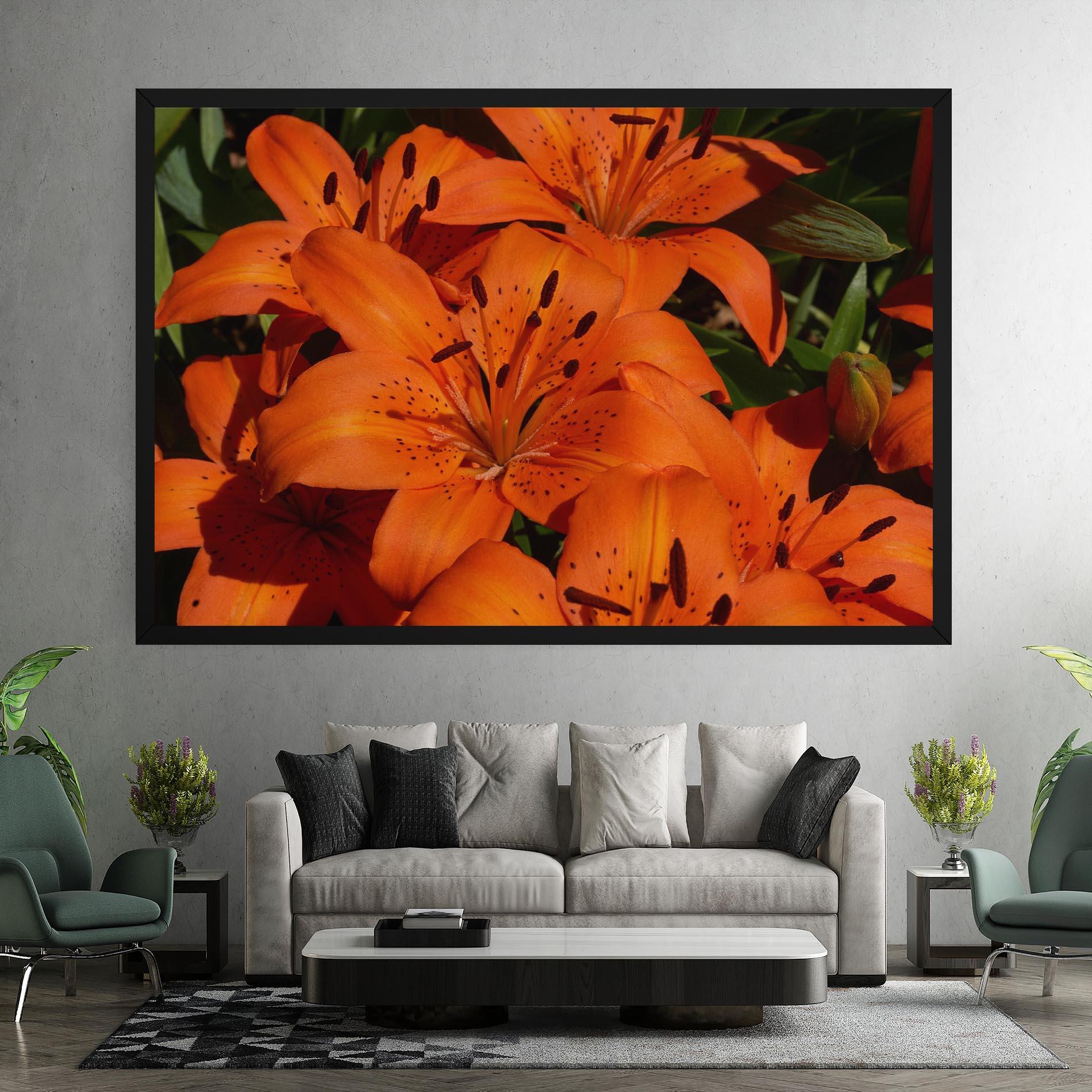 Vászonkép Orange Lily In The Sun mockup 7