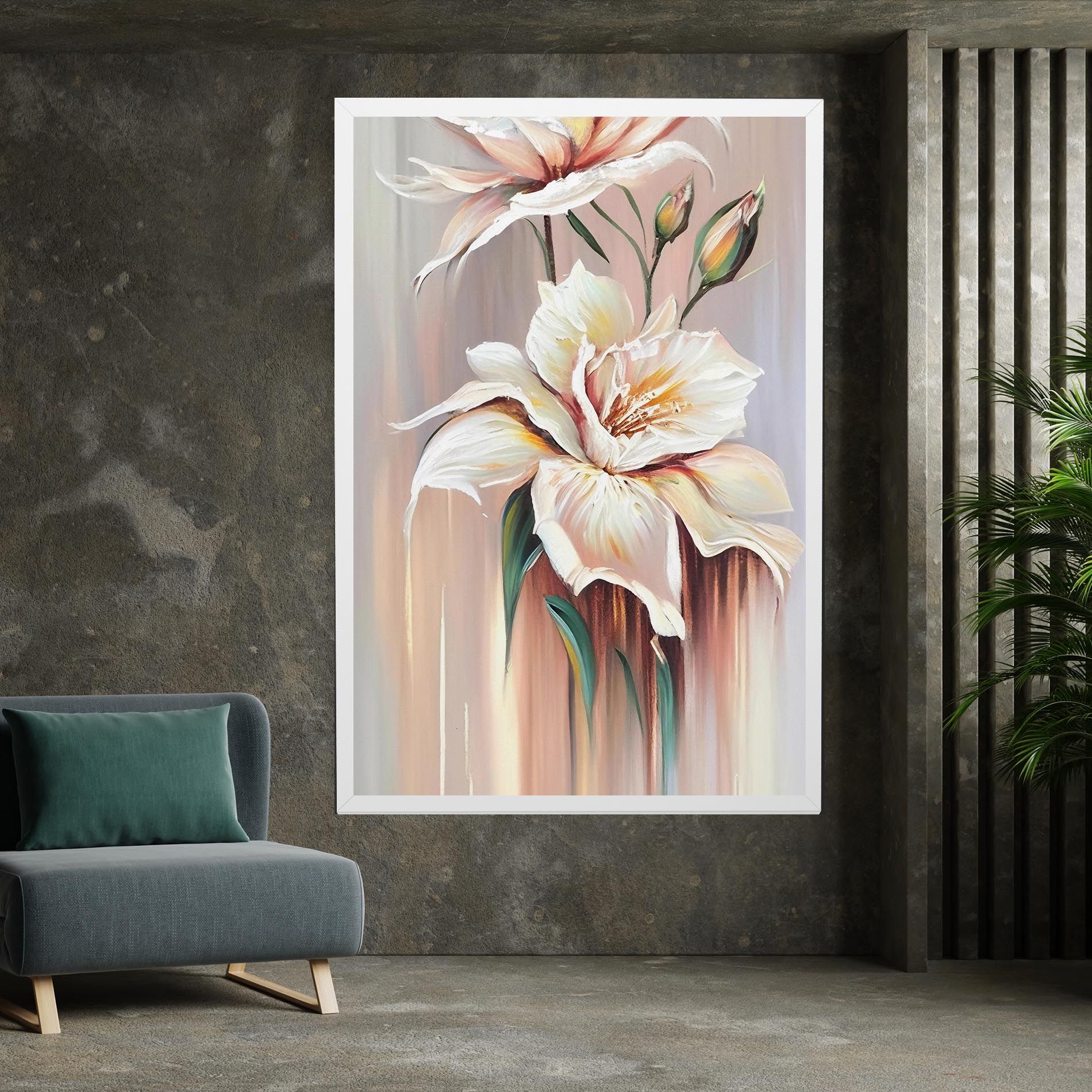 Abstract Lily Painting mockup 7
