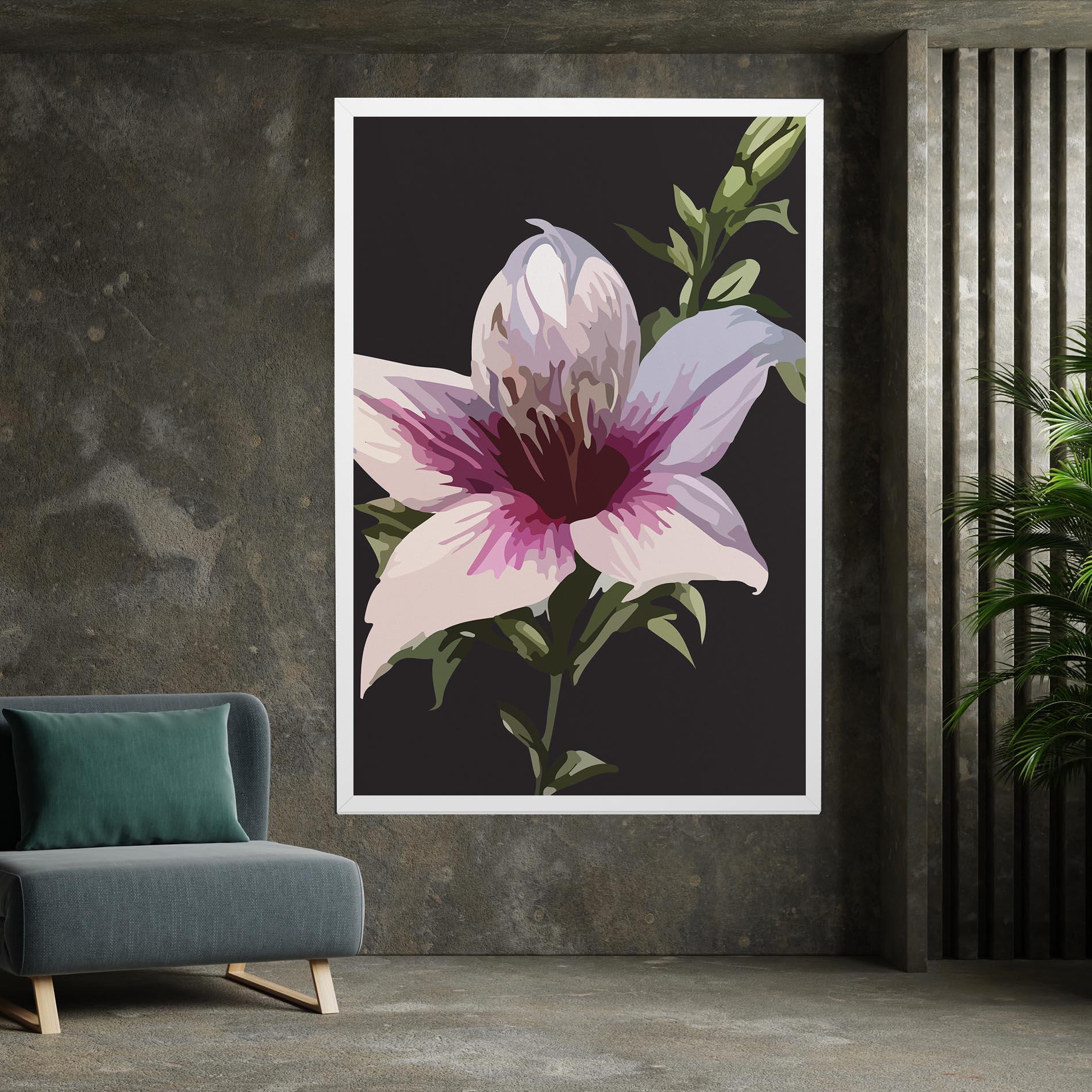 Vászonkép Pink Pretty Lily mockup 7