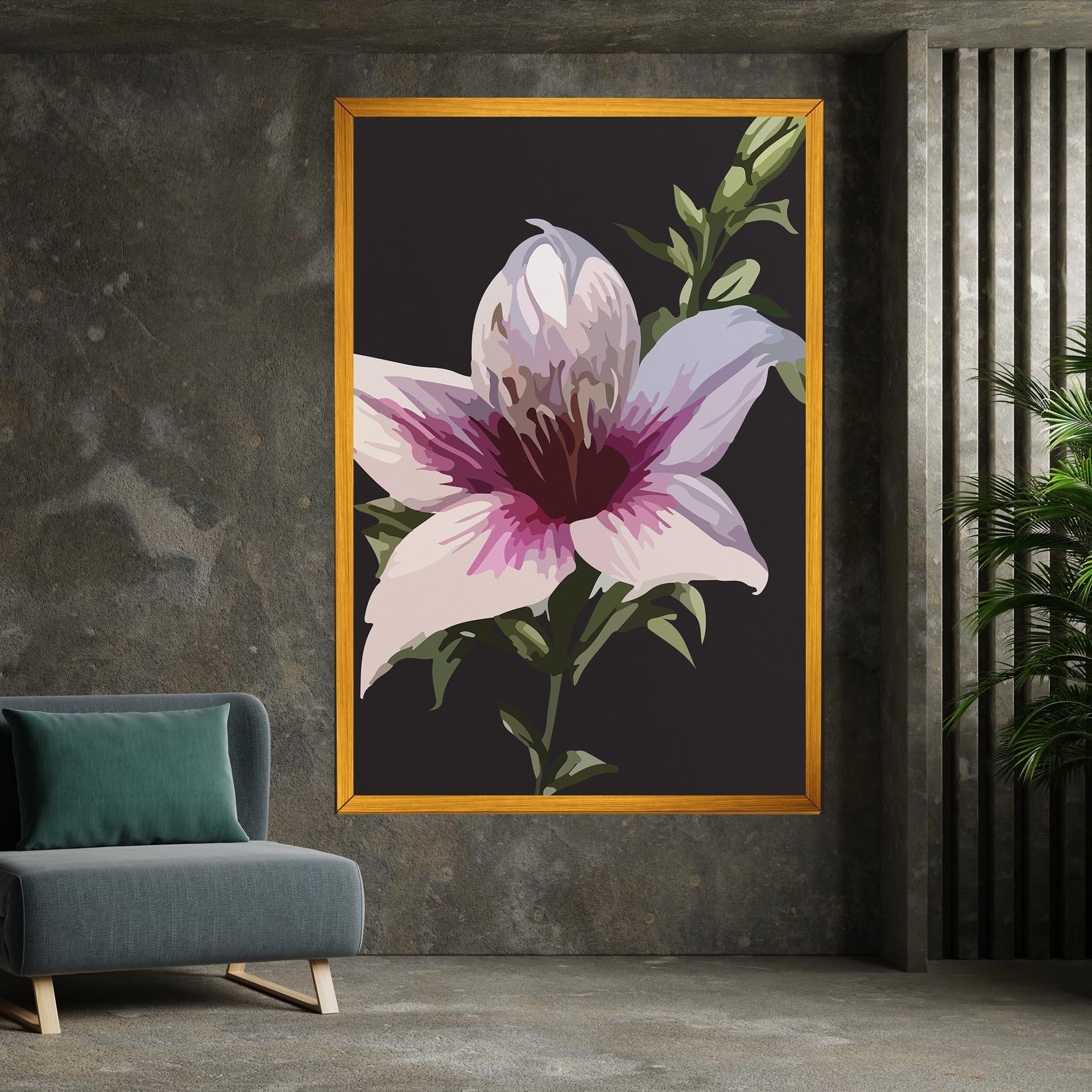 Vászonkép Pink Pretty Lily mockup 7