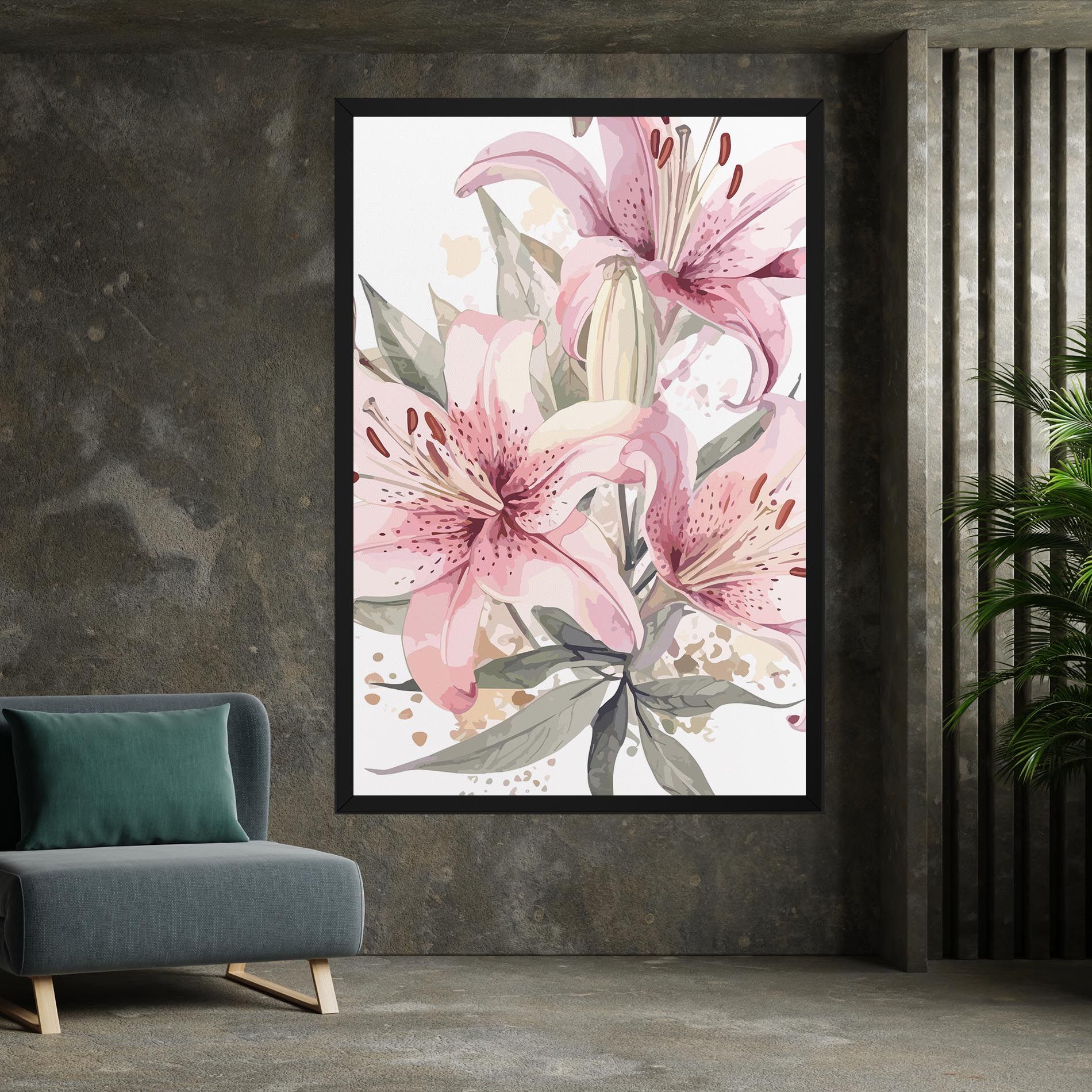 Light Pink Lily Art mockup 7