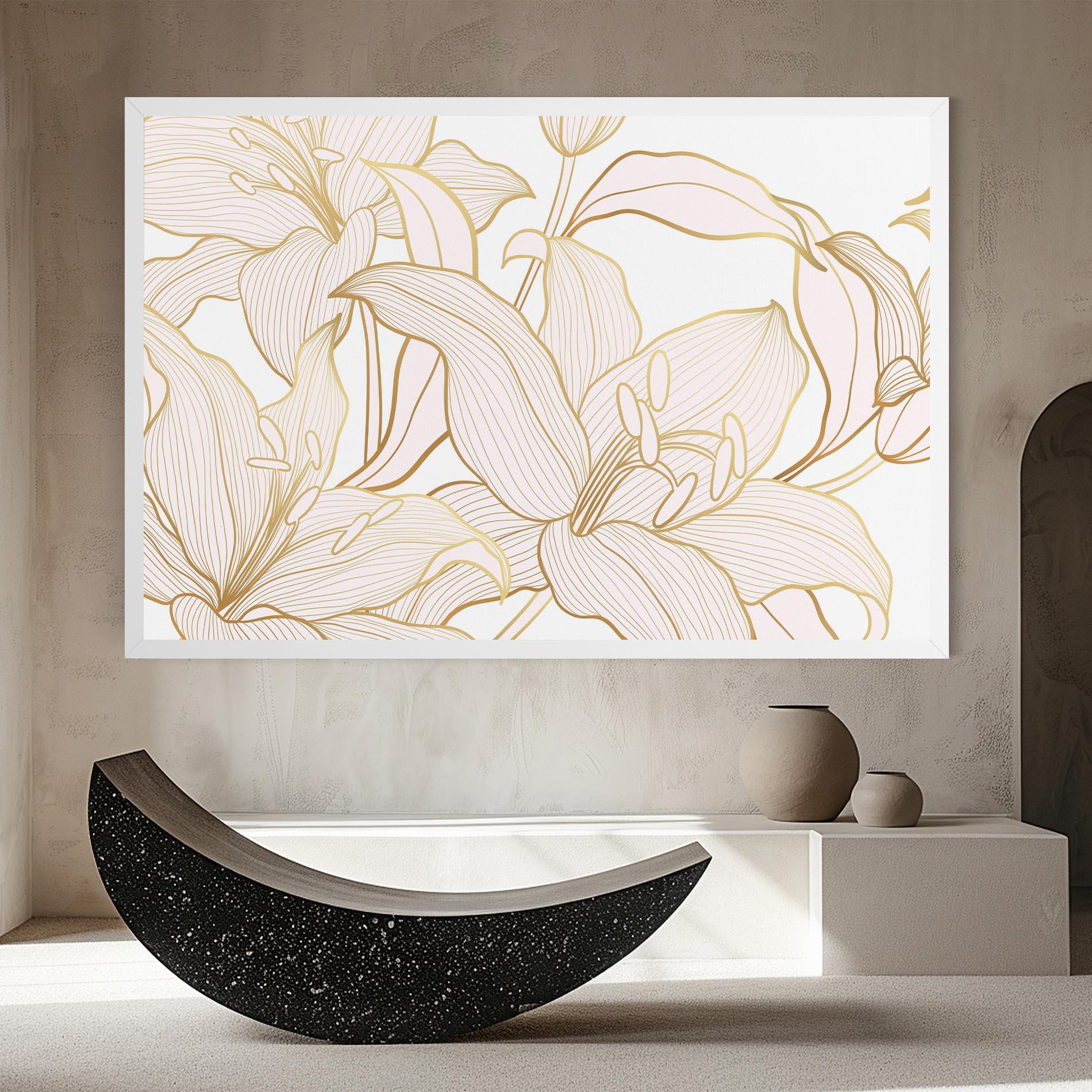Vászonkép Gold Lily mockup 8