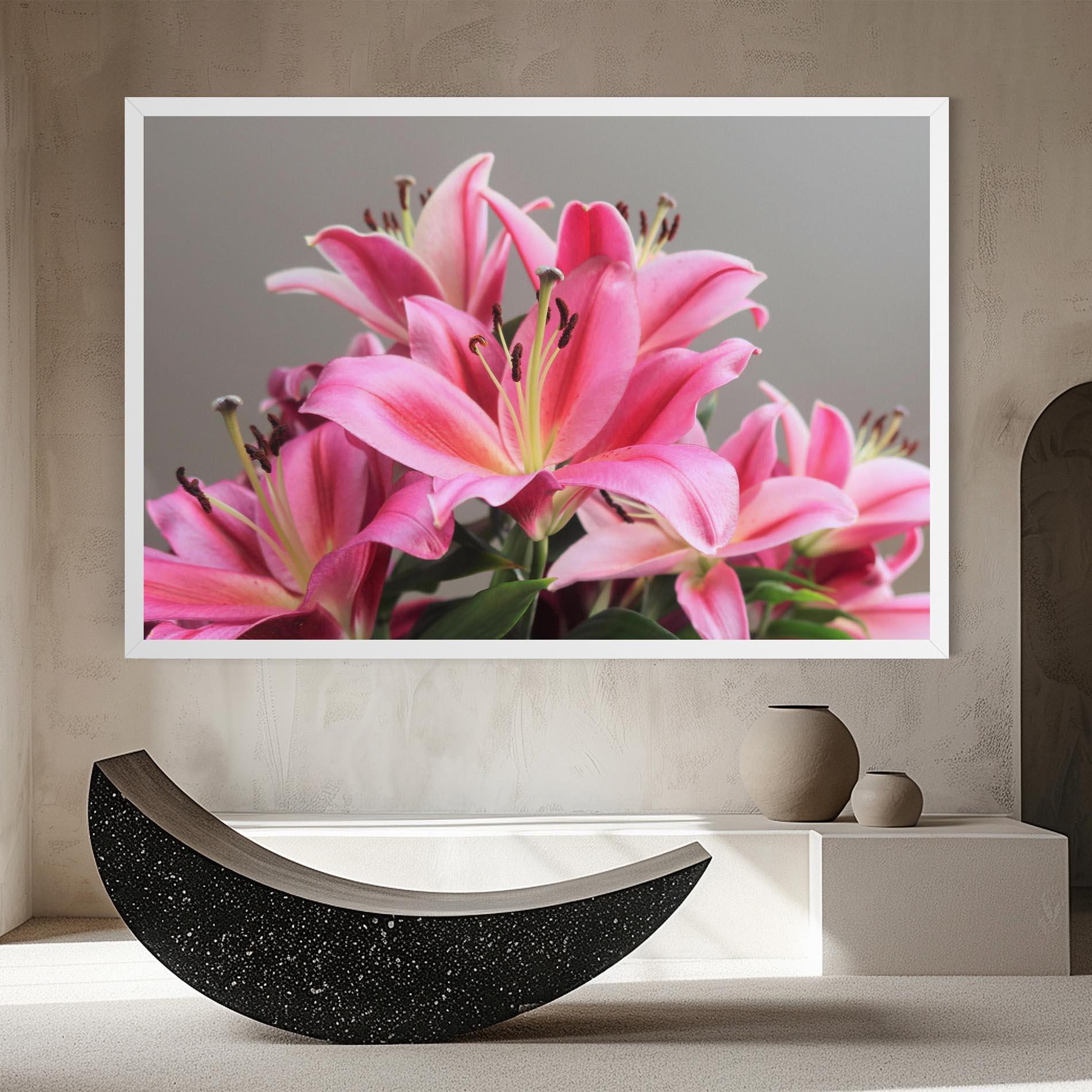 Vászonkép Light Pink Lily View mockup 8