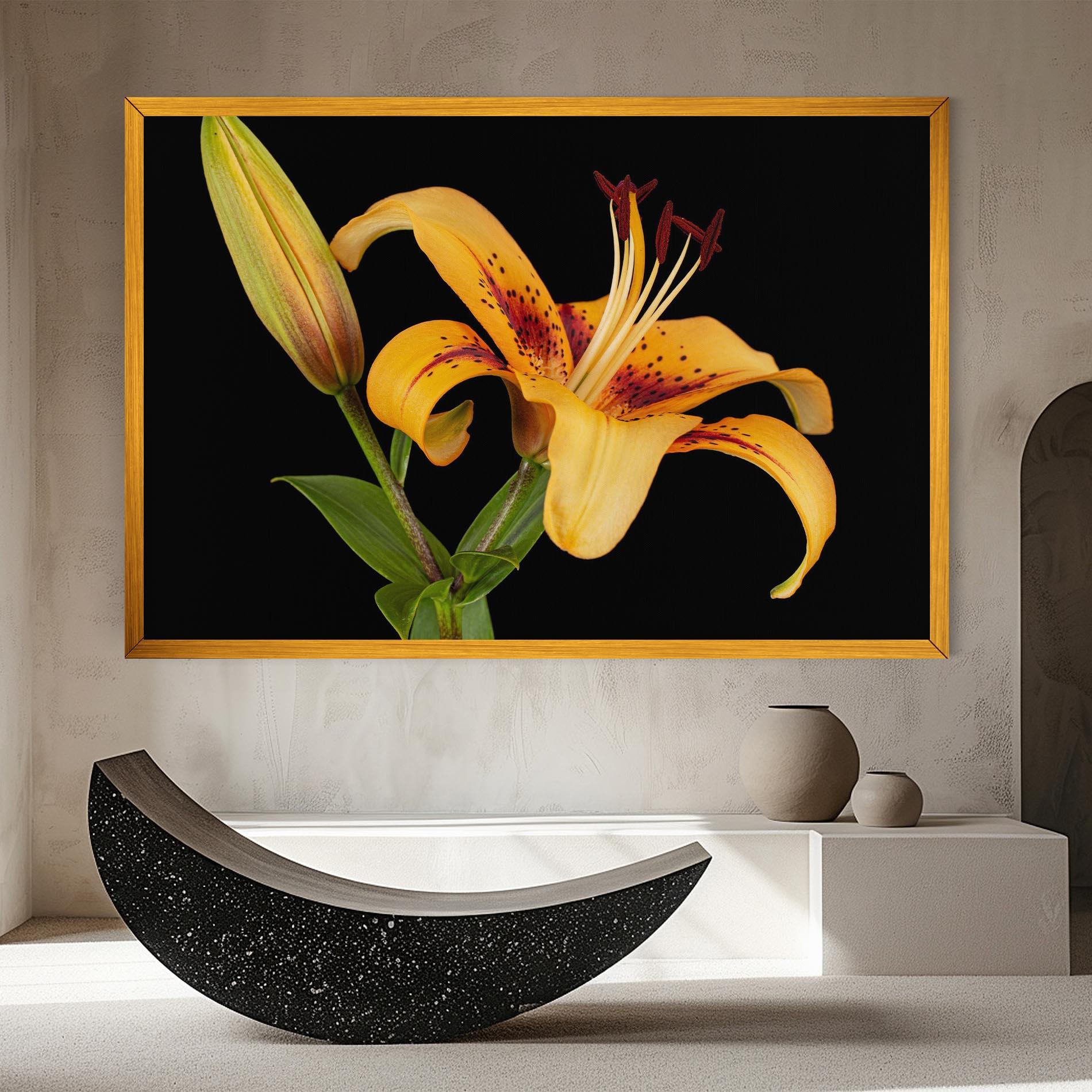 Vászonkép Beautiful Yellow Lily mockup 8