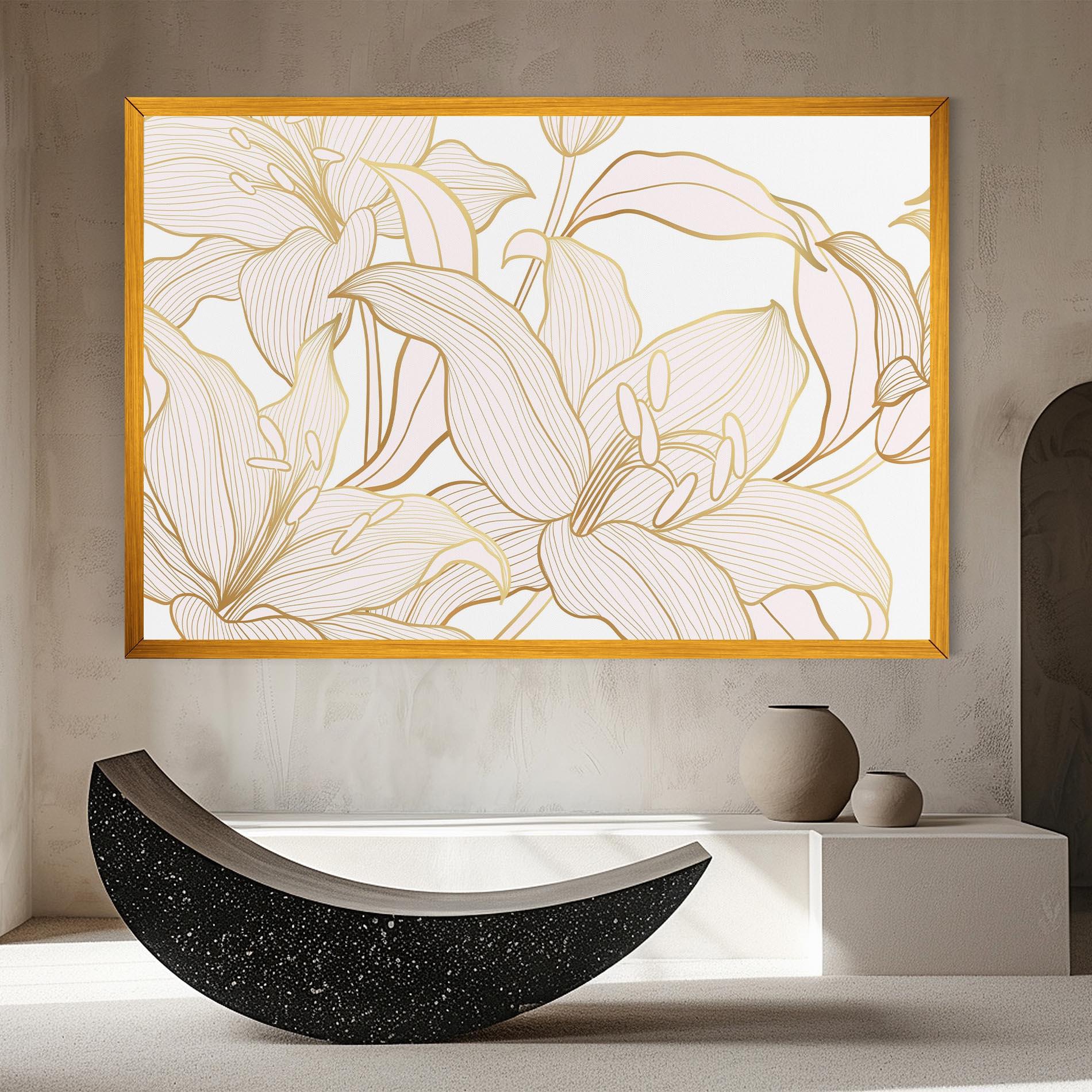 Vászonkép Gold Lily mockup 8