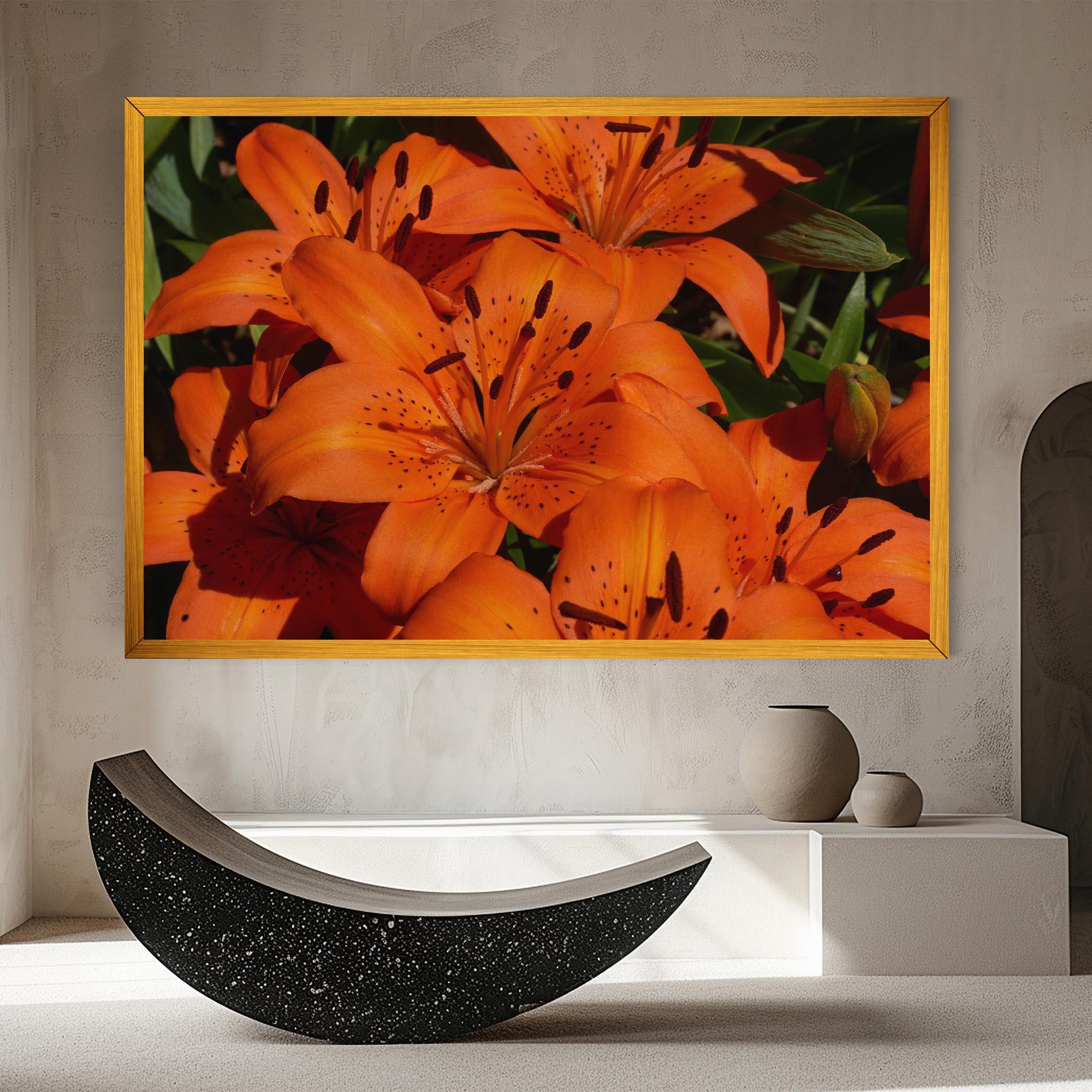 Vászonkép Orange Lily In The Sun mockup 8