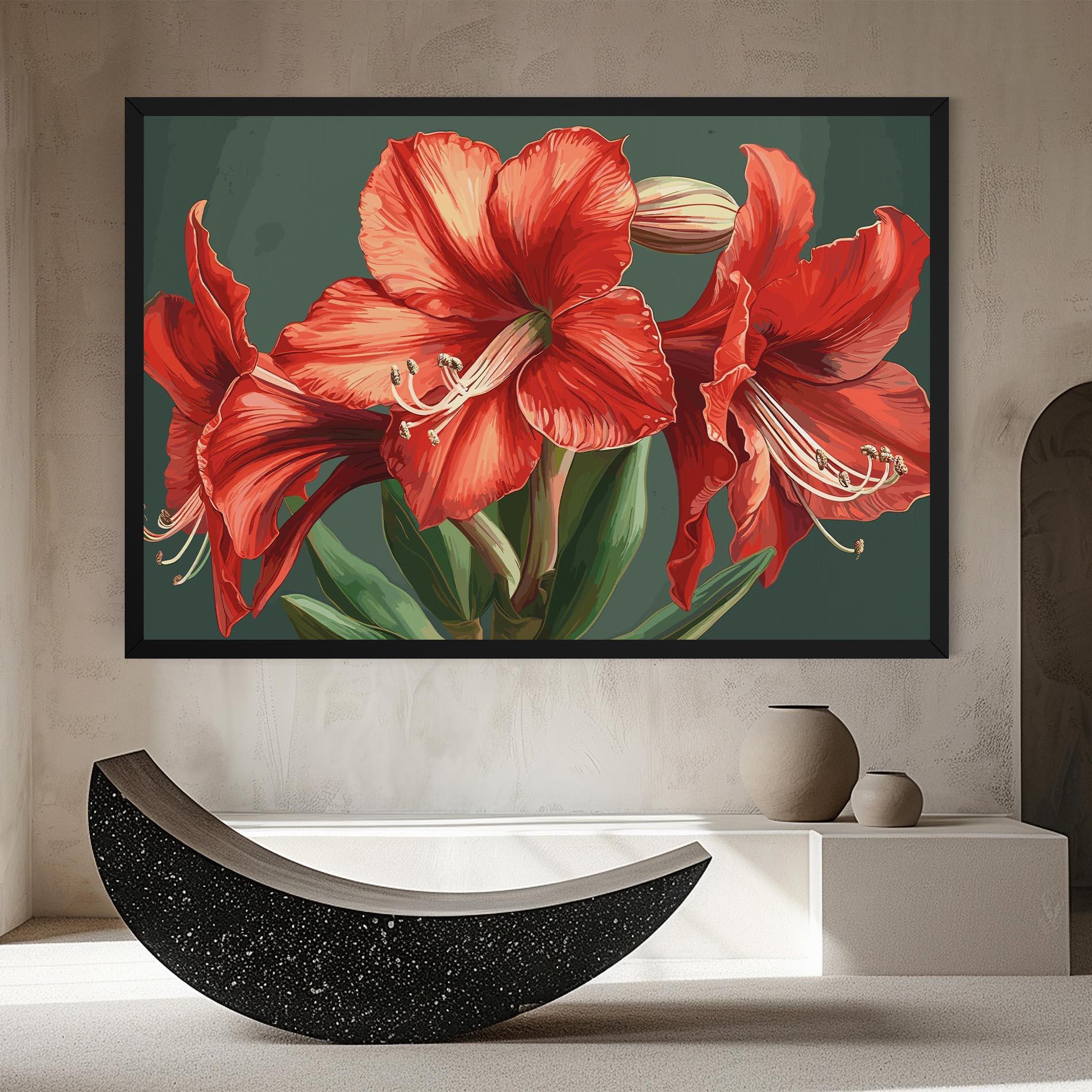 Vászonkép Lily Orange Art mockup 8